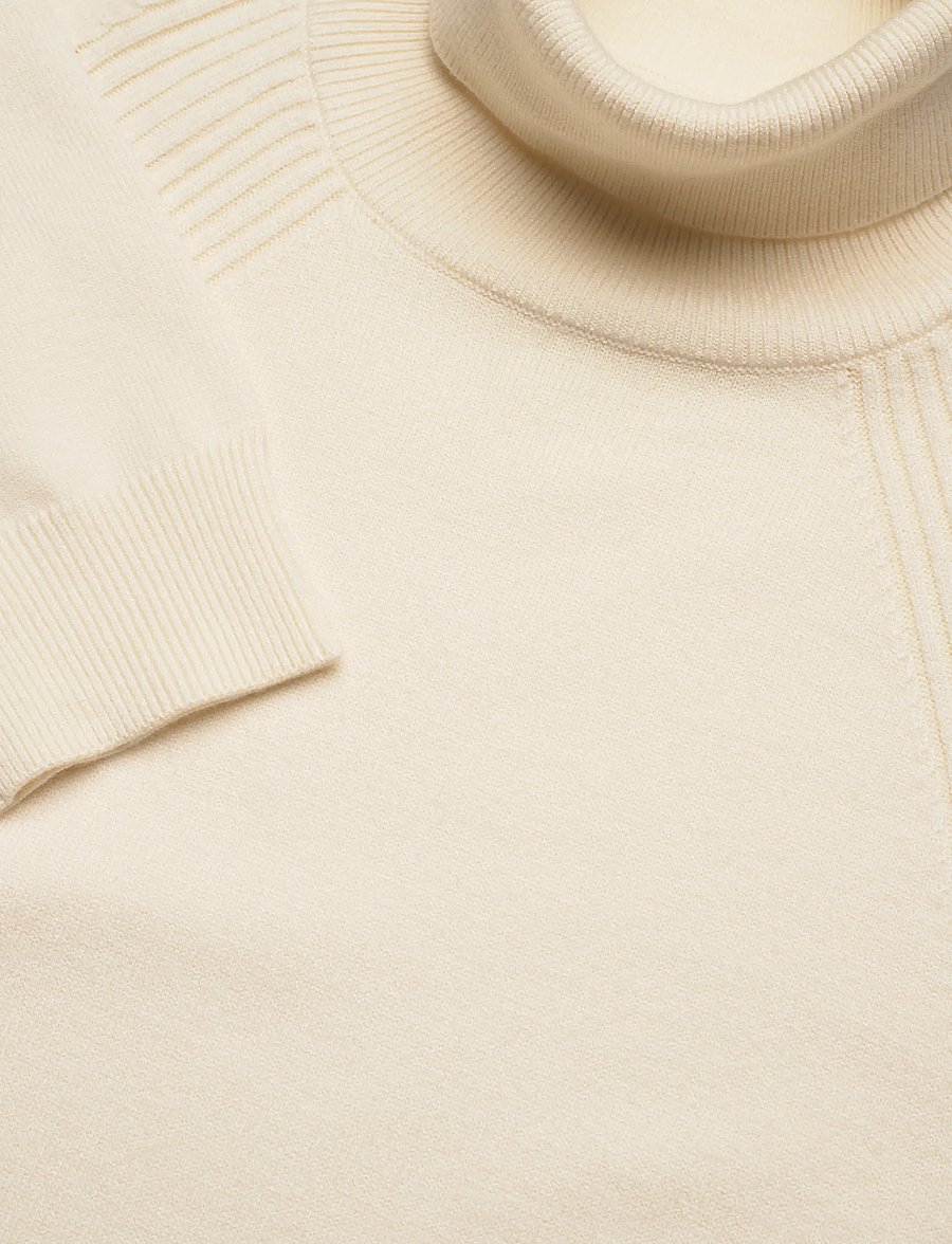 Replay - Sweater REGULAR - rollkragenpullover - cream - 4