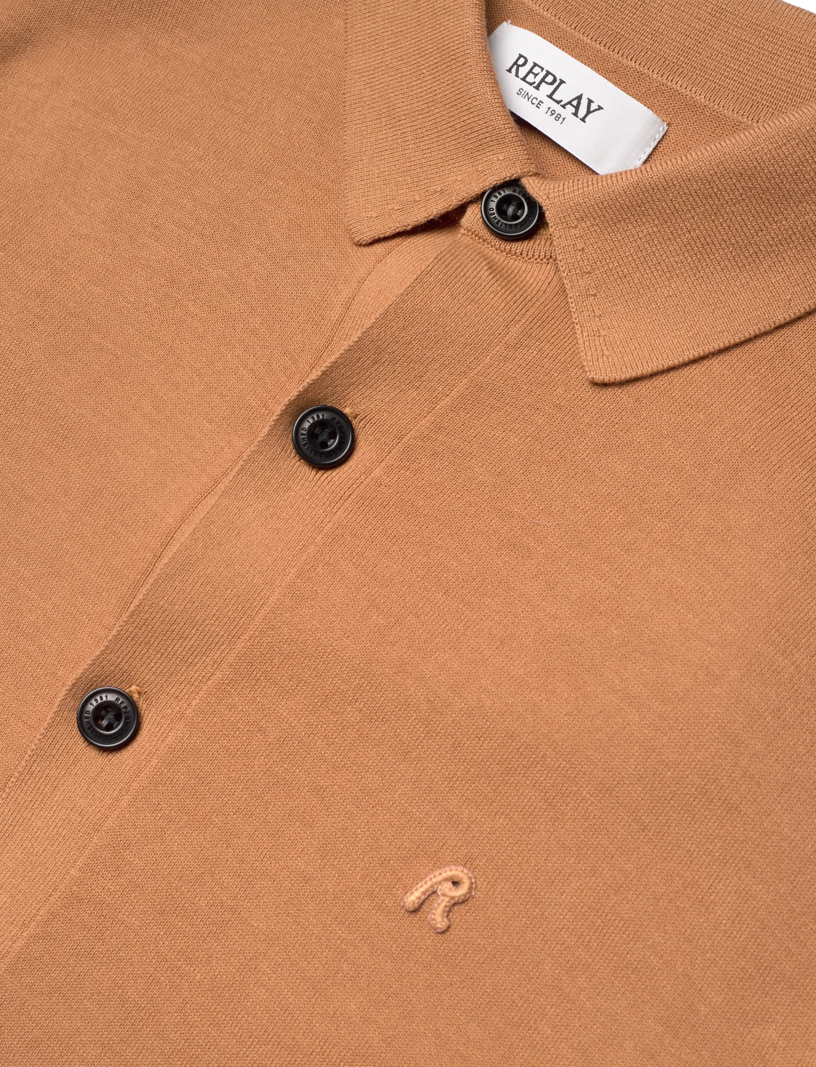 Replay - Sweater REGULAR - stickat - brown - 4