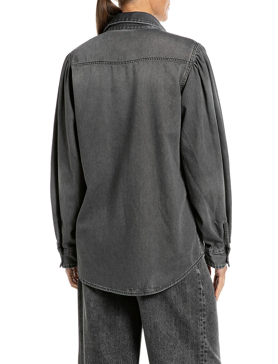 Replay - Shirt RELAXED - jeanshemden - grey - 3