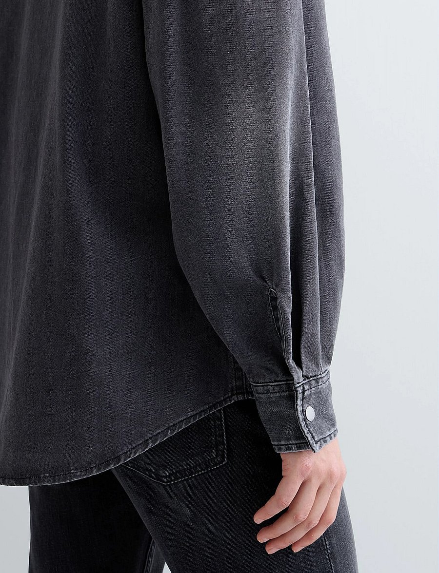 Replay - Shirt RELAXED - jeanshemden - grey - 5