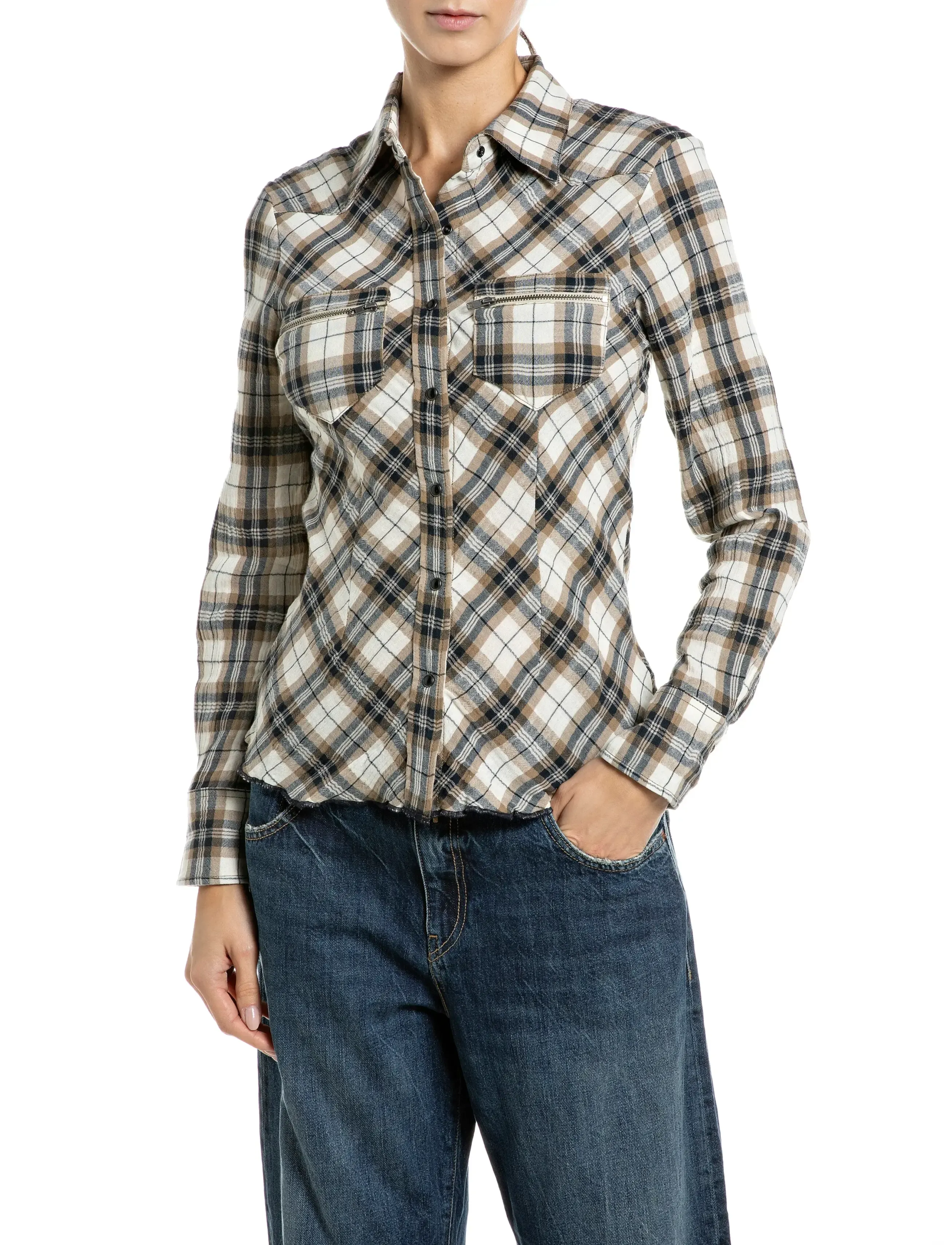 Replay - Shirt REGULAR - langærmede skjorter - multi coloured - 0