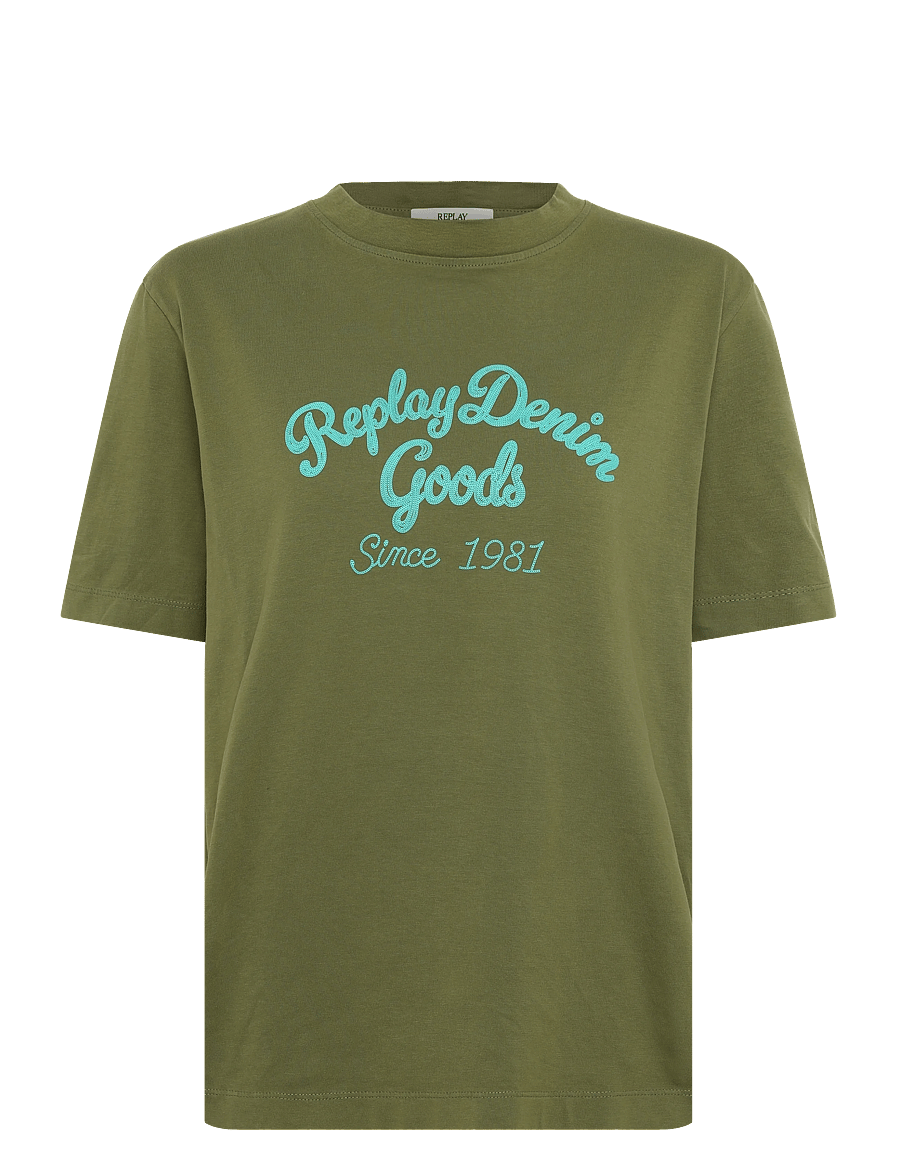 Replay - T-Shirt BOXY - t-särgid - green - 1