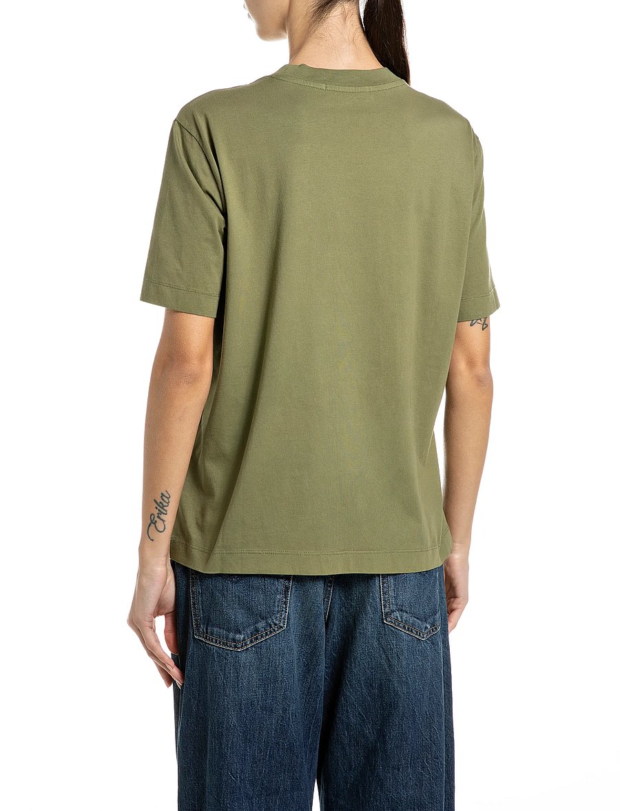 Replay - T-Shirt BOXY - t-särgid - green - 3