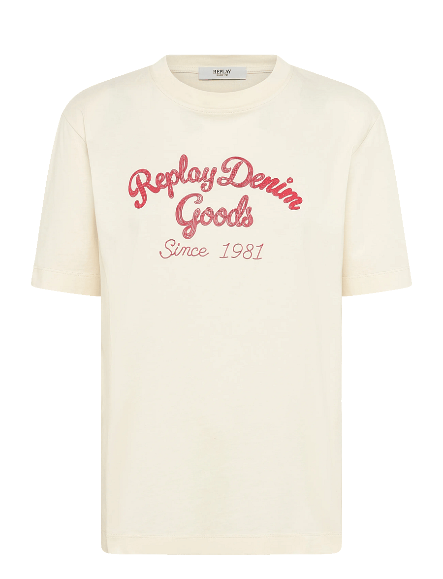 Replay - T-Shirt BOXY - t-shirts - white - 1