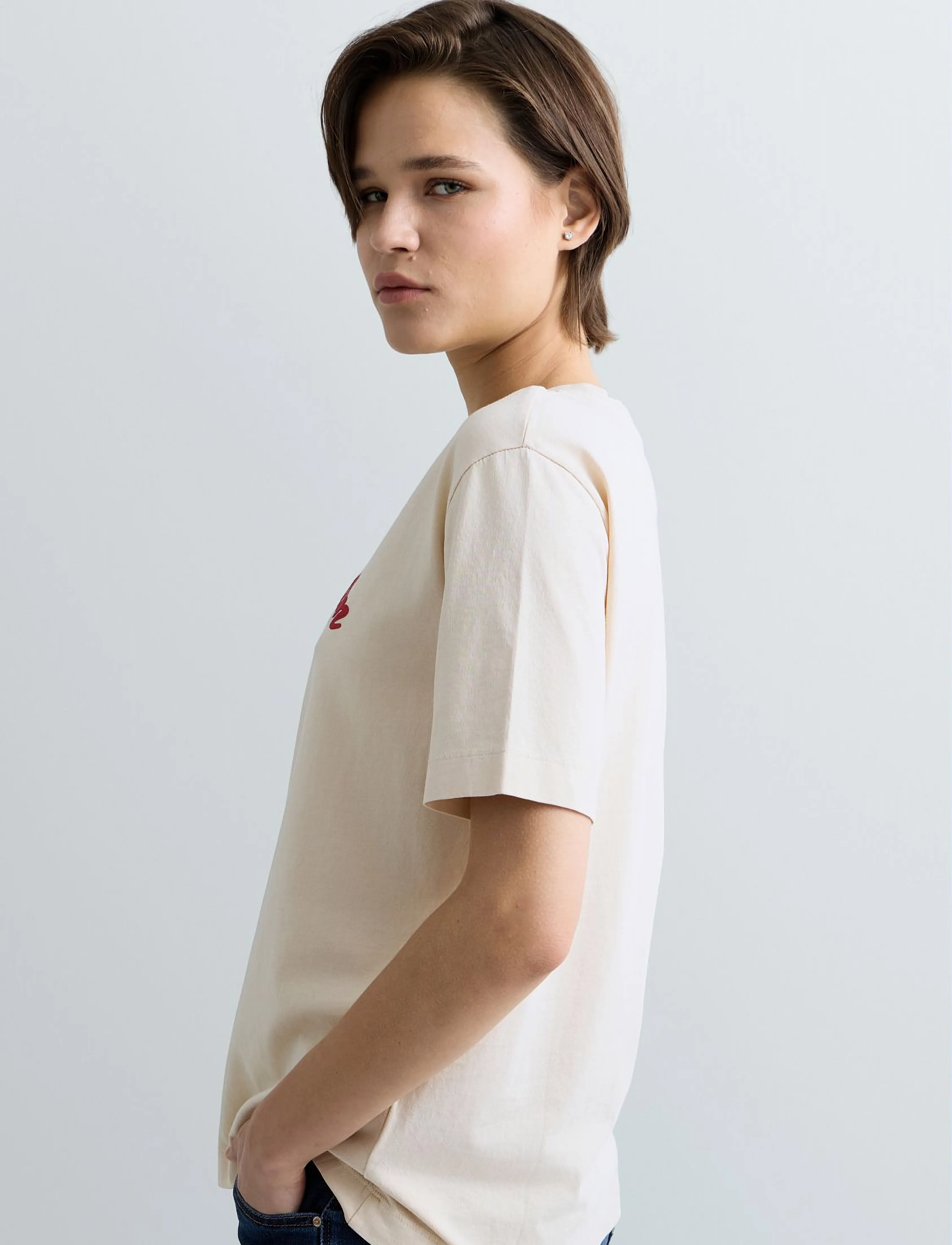 REPLAY T-Shirt Boxy dam – bild 6