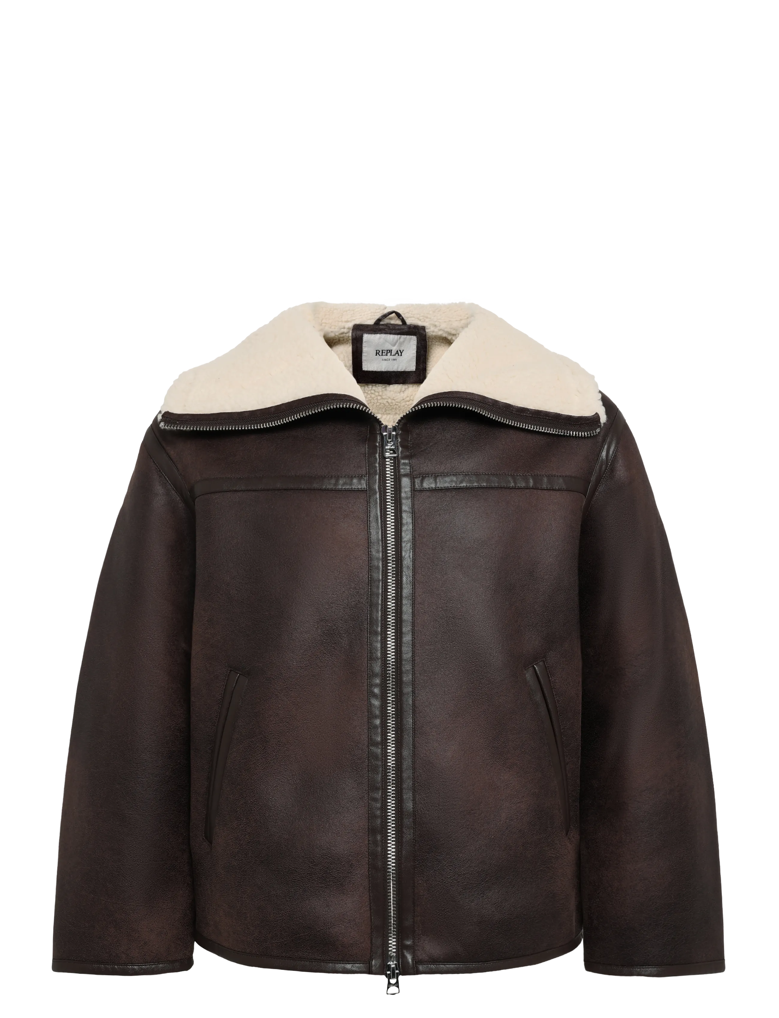 Replay - Jacket COMFORT - faux fur jakker - brown - 1