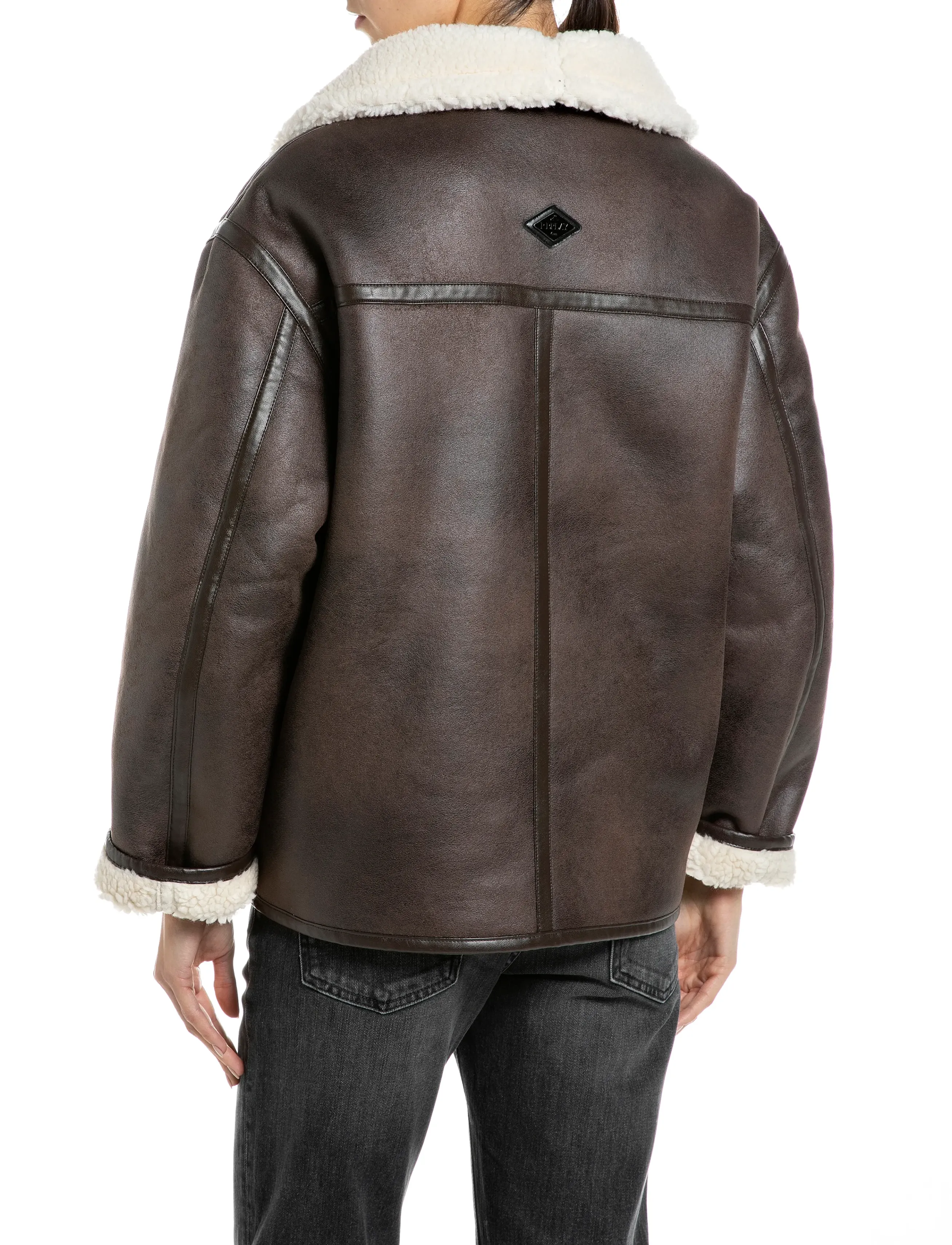 Replay - Jacket COMFORT - faux fur jakker - brown - 3