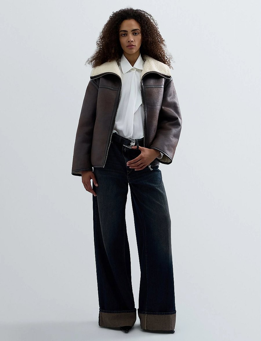 Replay - Jacket COMFORT - faux fur jakker - brown - 4