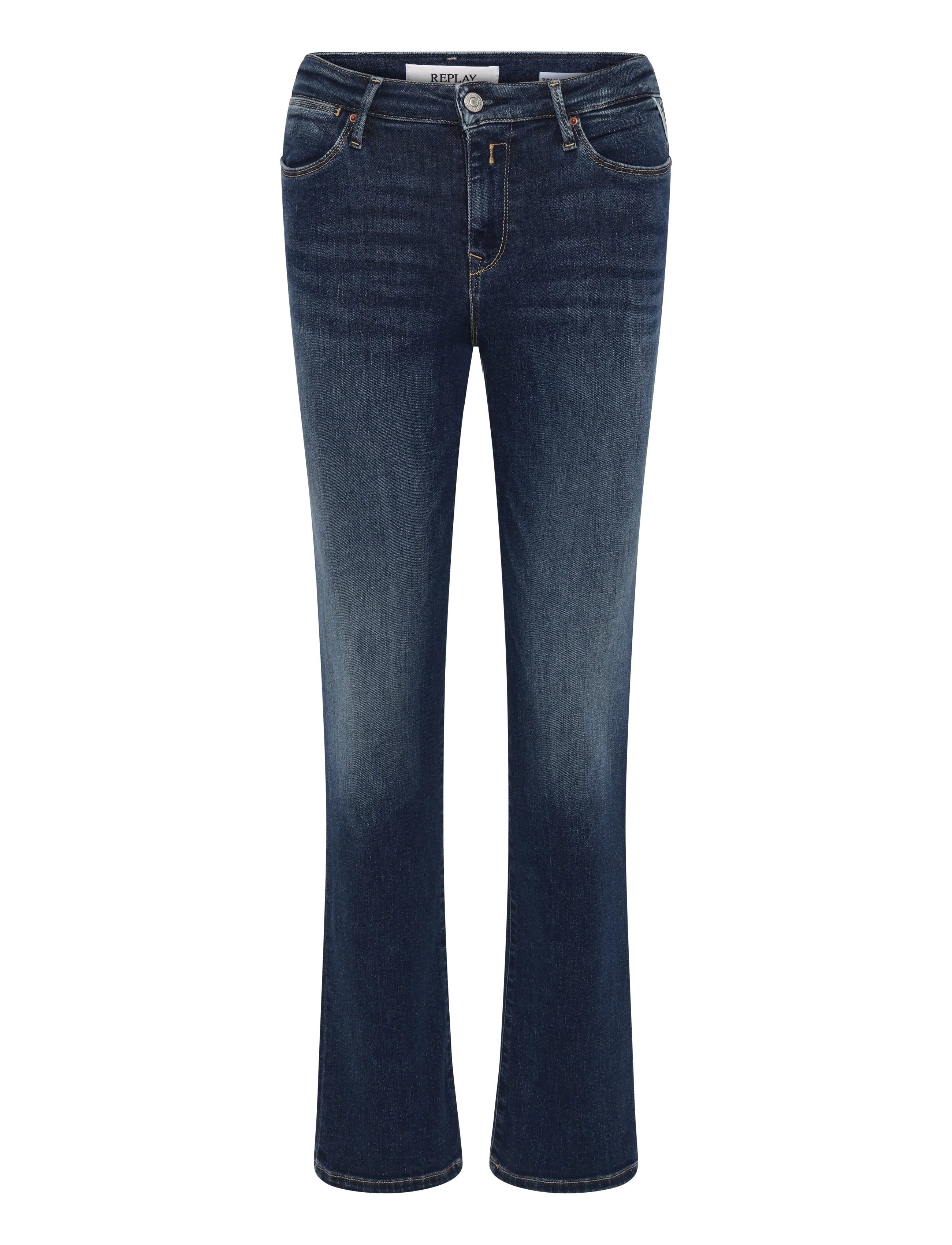 Replay - ZOLIE Trousers STRAIGHT LEG HIGH WAIST - straight jeans - blue - 1
