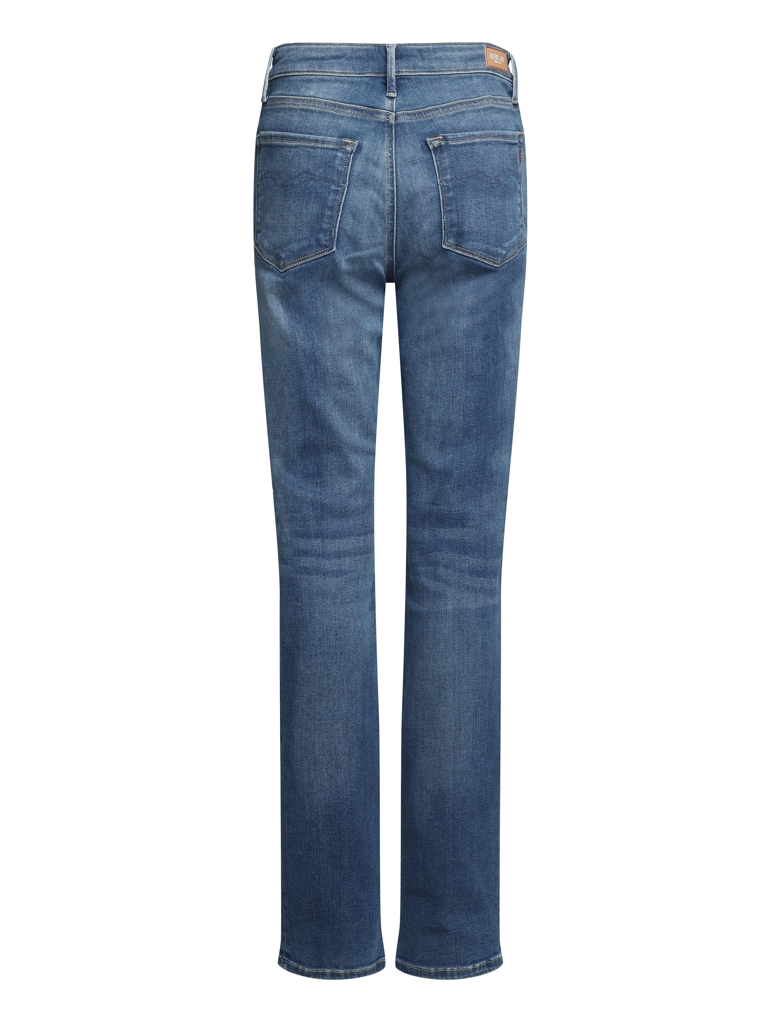 Replay - ZOLIE Trousers STRAIGHT LEG HIGH WAIST - blue - 2