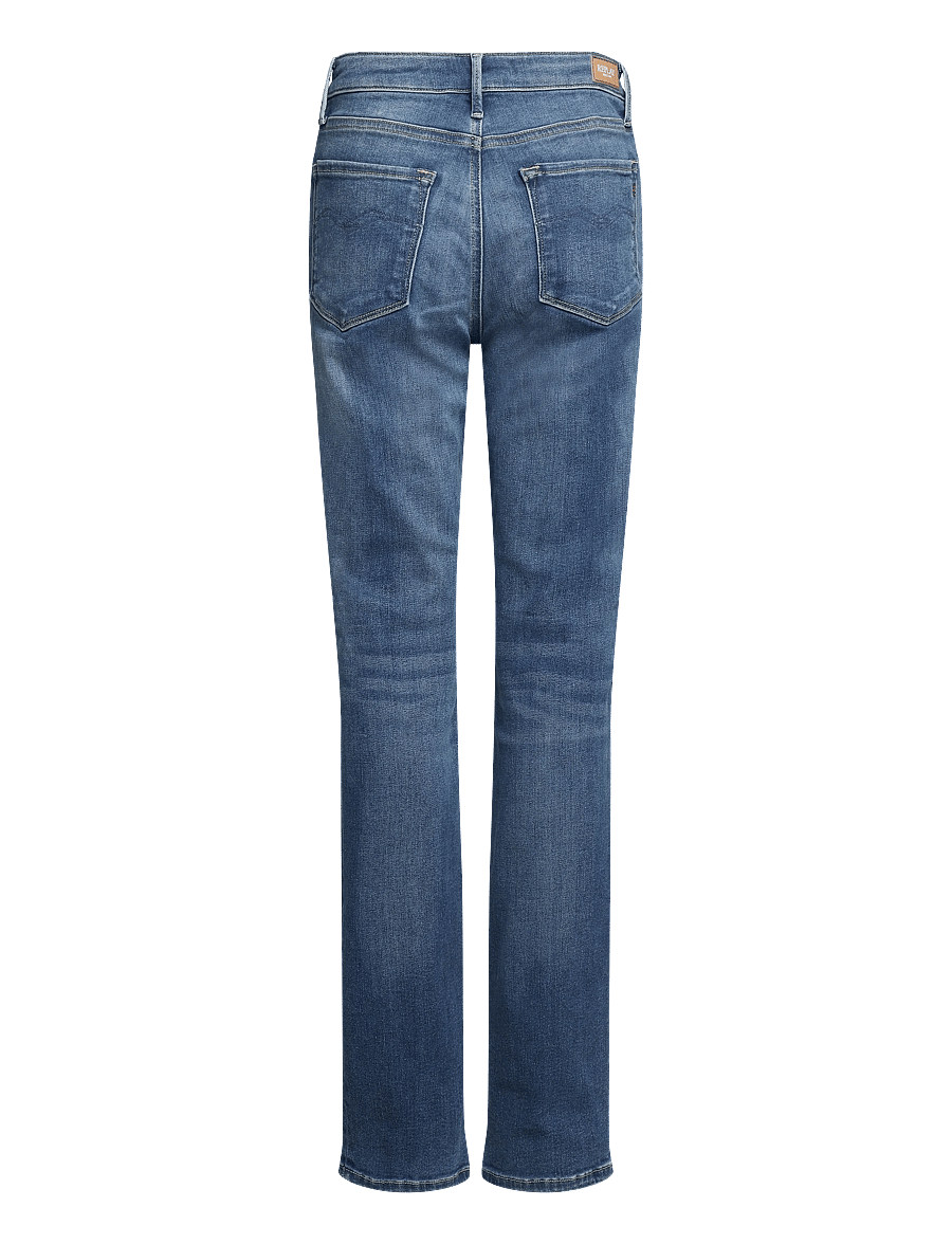 Replay - ZOLIE Trousers STRAIGHT LEG HIGH WAIST - igapäevane stiil - blue - 2