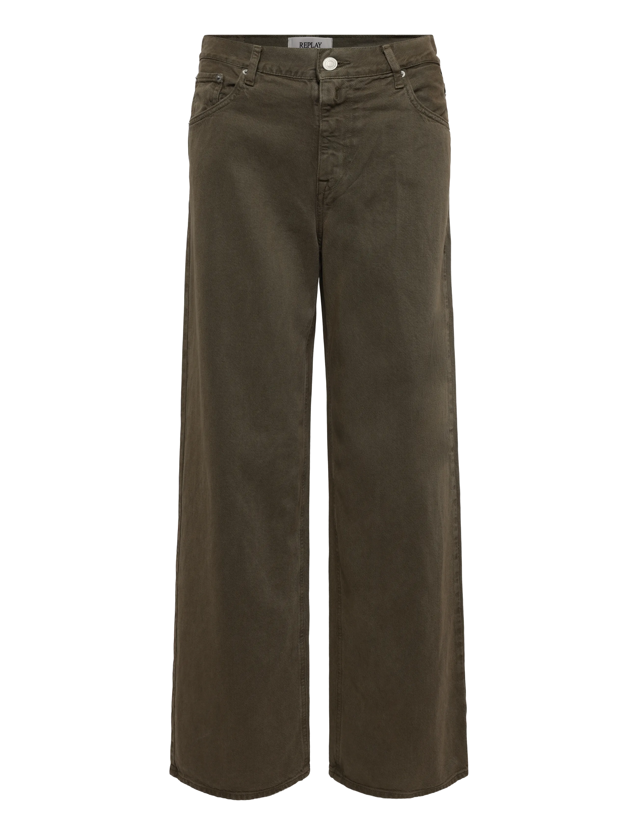 Replay - CARY Trousers WIDE LEG ,Sustainable - vida byxor - green - 1