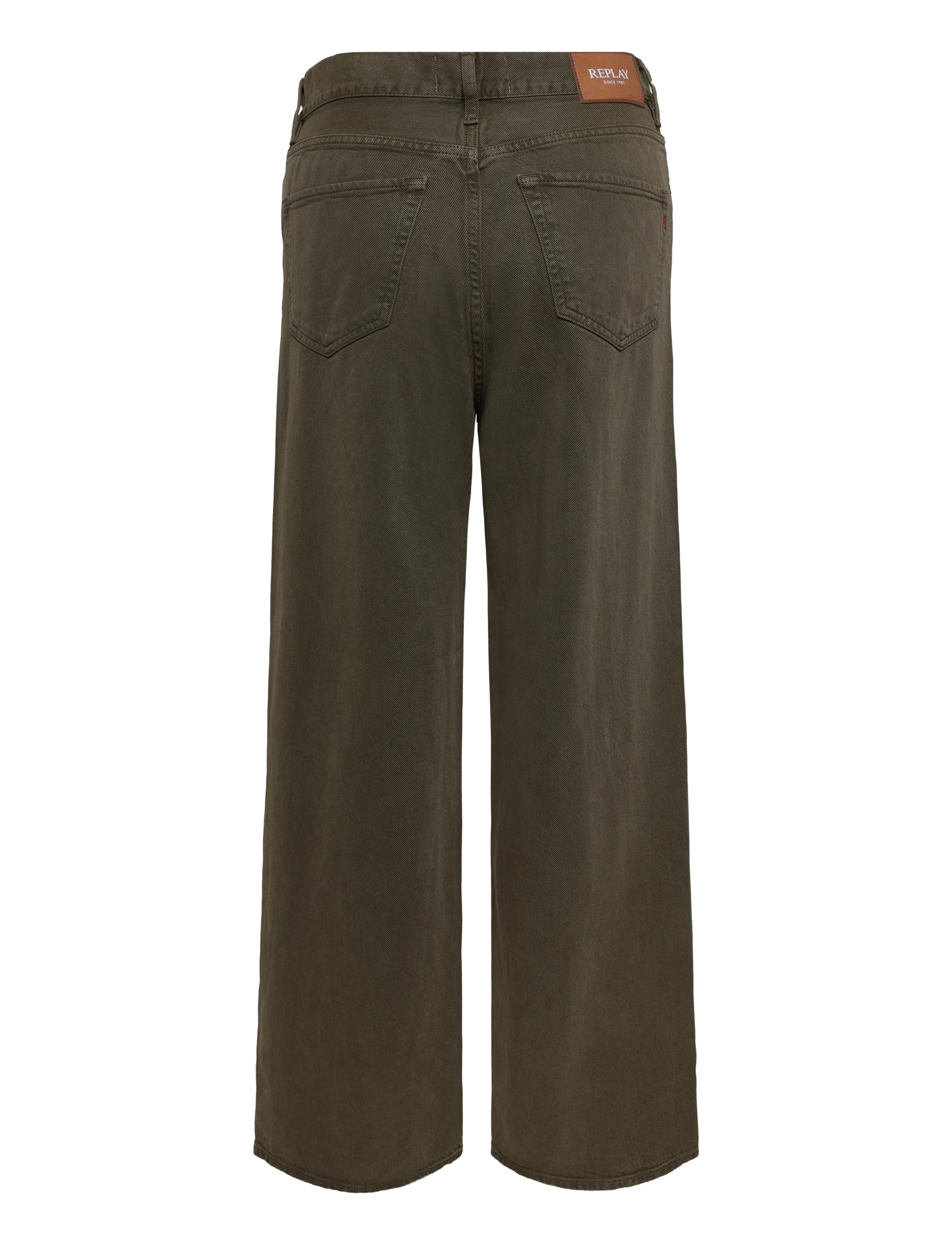 Replay - CARY Trousers WIDE LEG ,Sustainable - vida byxor - green - 2