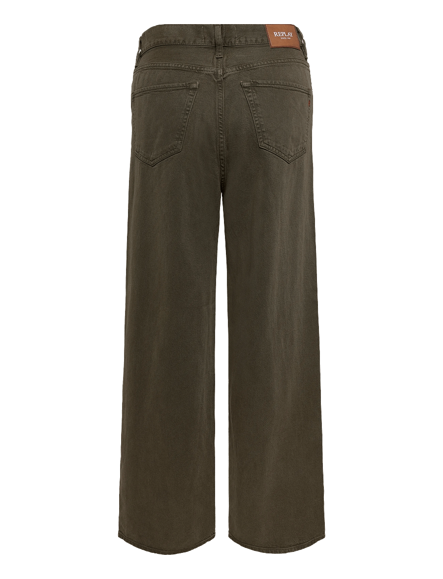 Replay - CARY Trousers WIDE LEG ,Sustainable - vida byxor - green - 2