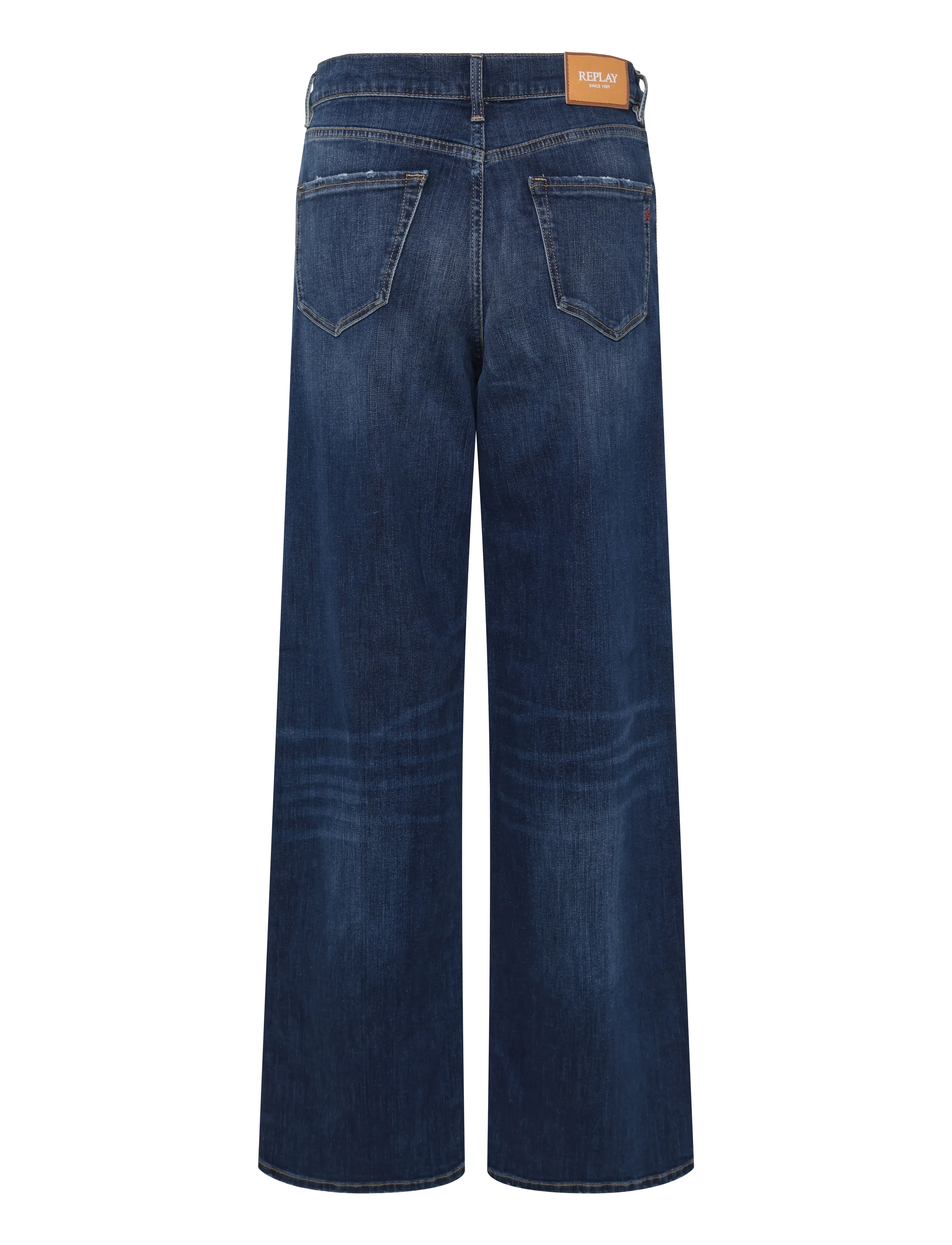 Replay - CARY Trousers WIDE LEG 99 Denim - hosen mit weitem bein - blue - 2