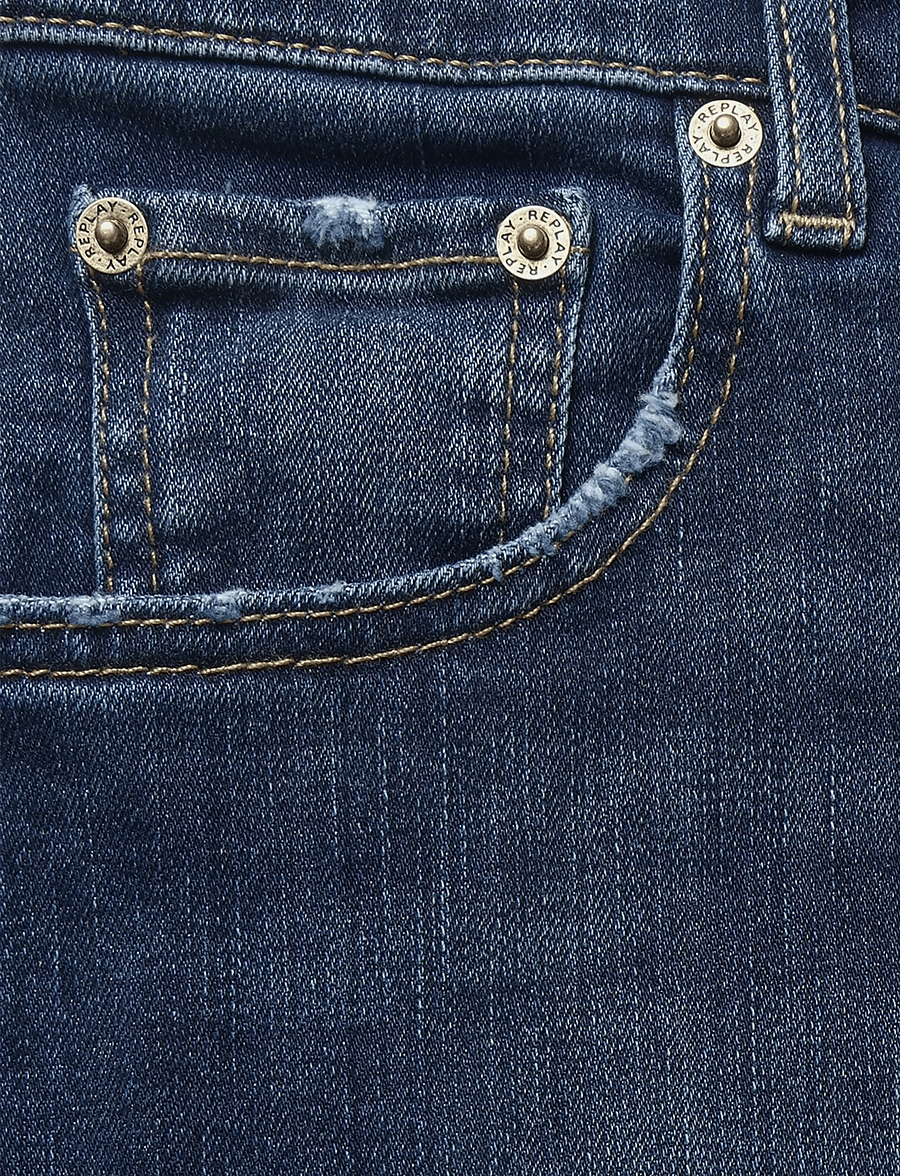 Replay - CARY Trousers WIDE LEG 99 Denim - hosen mit weitem bein - blue - 5