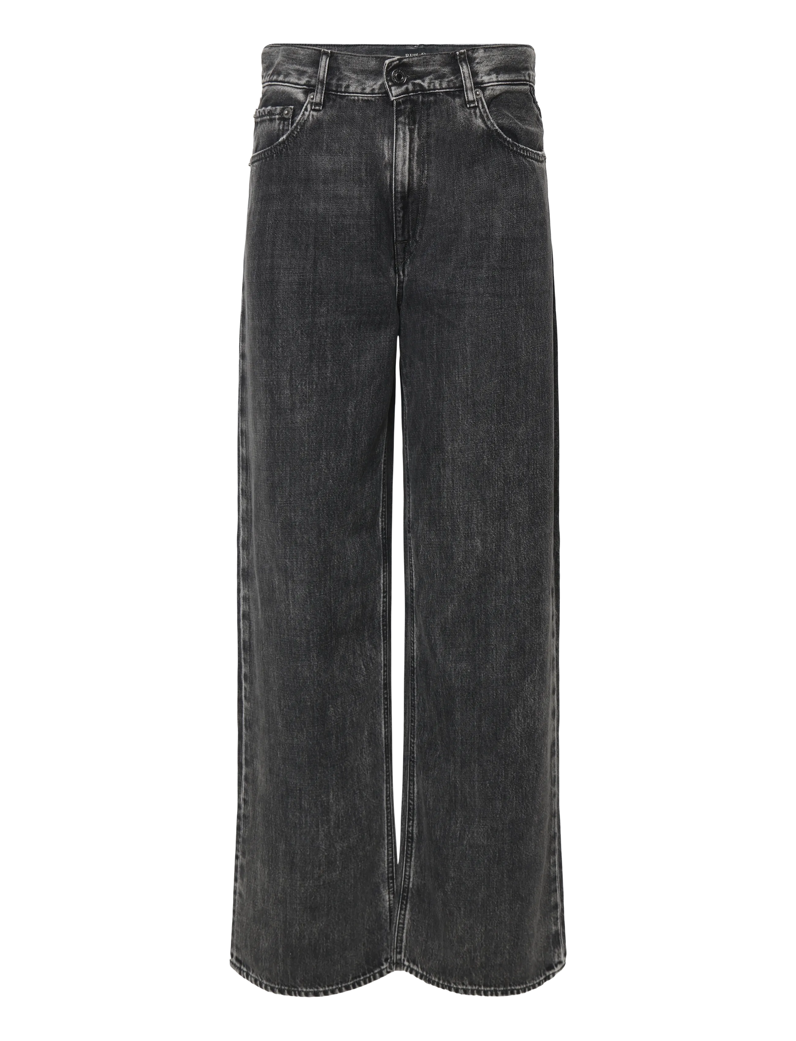 Replay - CARY Trousers WIDE LEG - hosen mit weitem bein - grey - 1