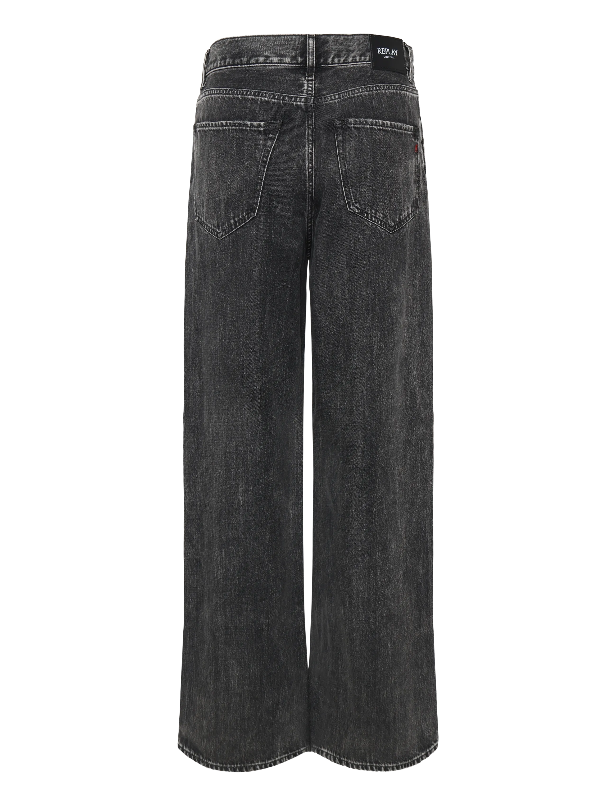 Replay - CARY Trousers WIDE LEG - hosen mit weitem bein - grey - 2