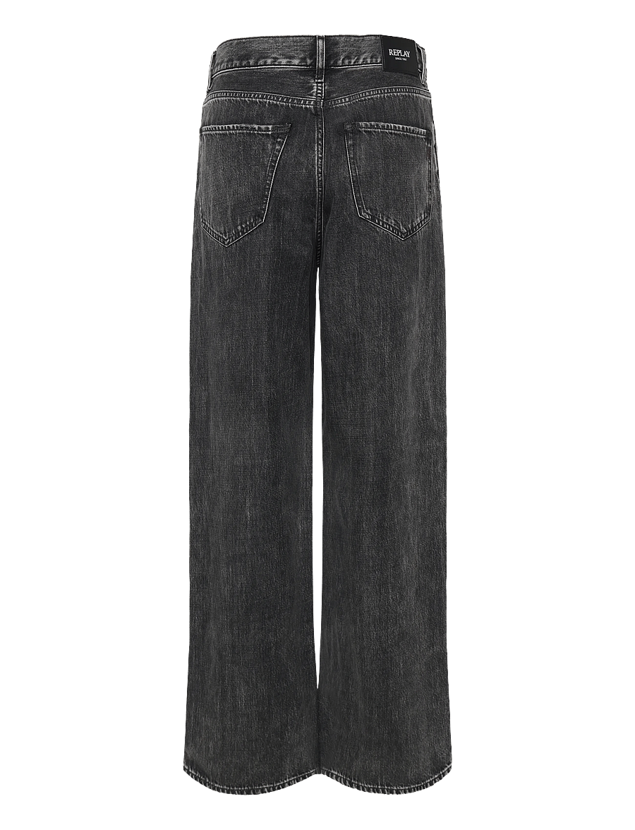 Replay - CARY Trousers WIDE LEG - hosen mit weitem bein - grey - 2
