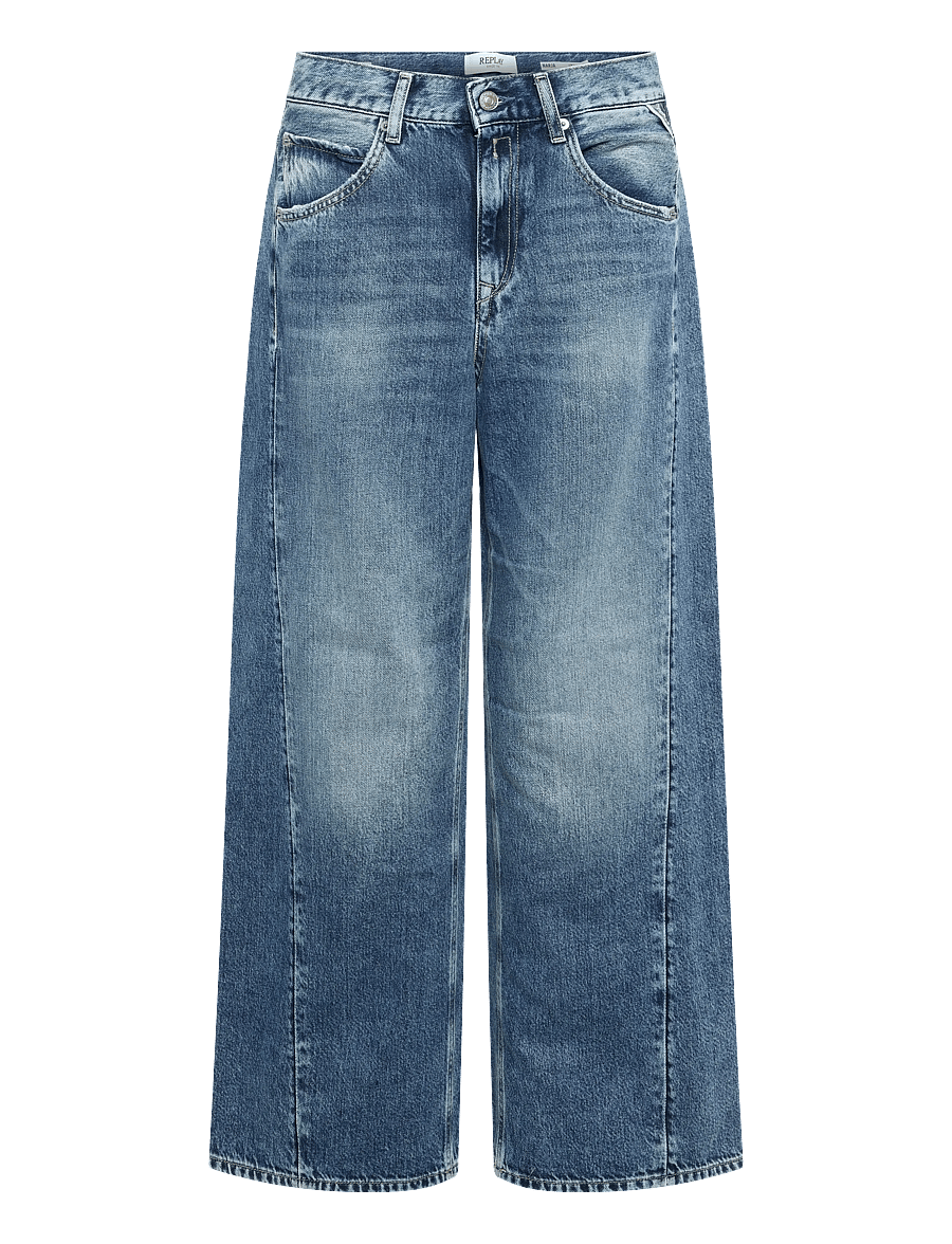 Replay - NARJA Trousers BAGGY ,Sustainable - hosen mit weitem bein - blue - 1