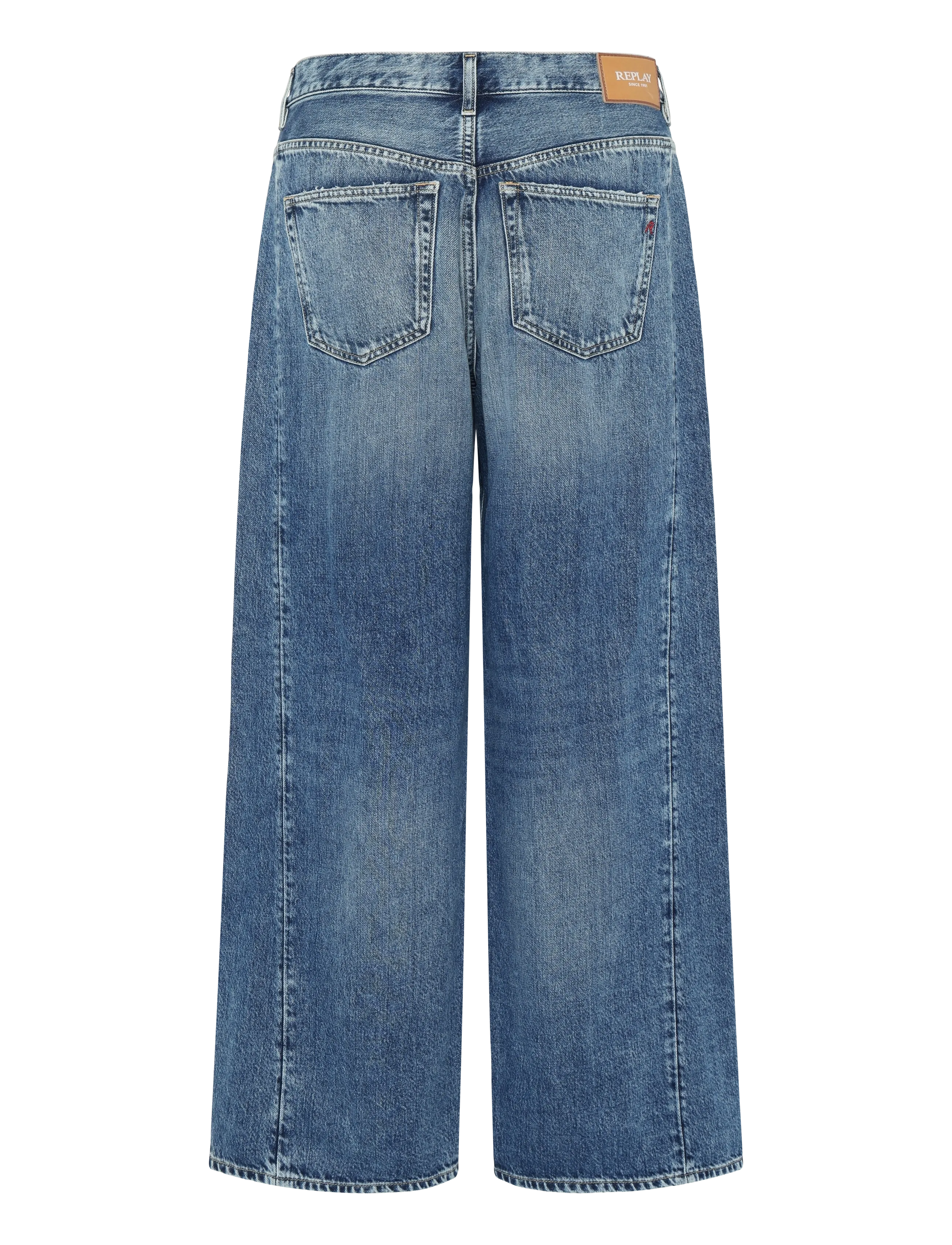 Replay - NARJA Trousers BAGGY ,Sustainable - hosen mit weitem bein - blue - 2