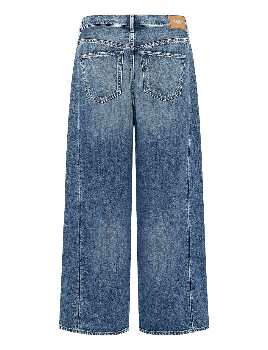 Replay - NARJA Trousers BAGGY ,Sustainable - hosen mit weitem bein - blue - 2