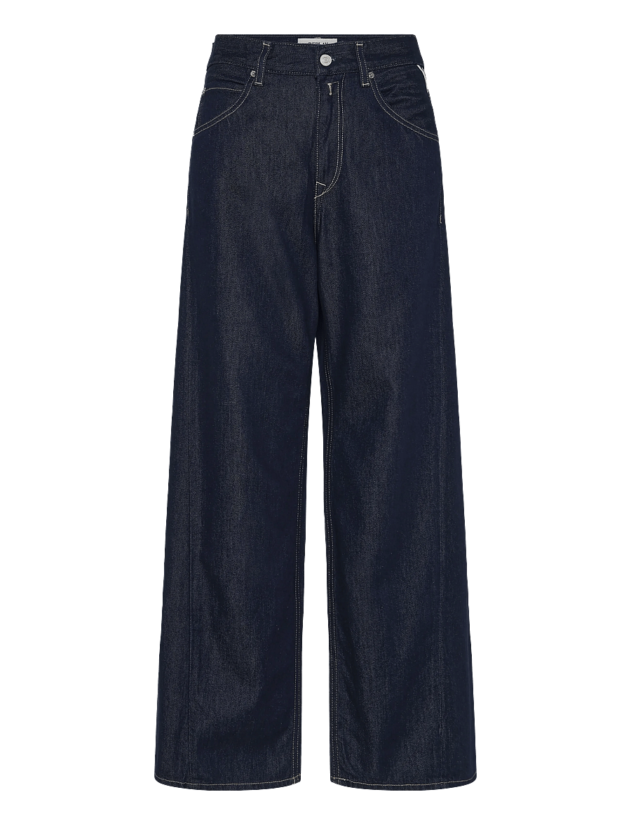 Replay - NARJA Trousers BAGGY ,Sustainable - hosen mit weitem bein - blue - 1