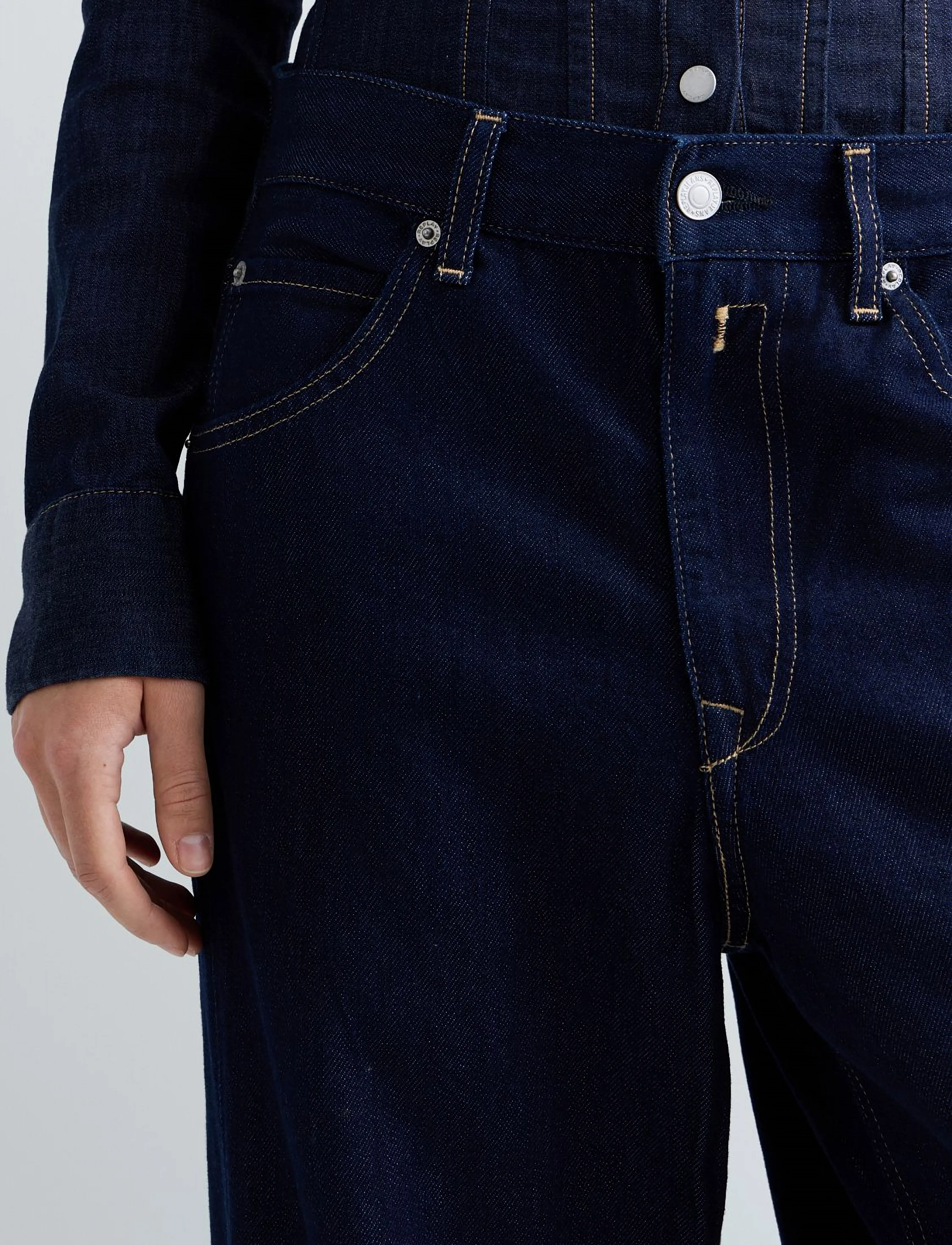 Replay - NARJA Trousers BAGGY ,Sustainable - hosen mit weitem bein - blue - 5