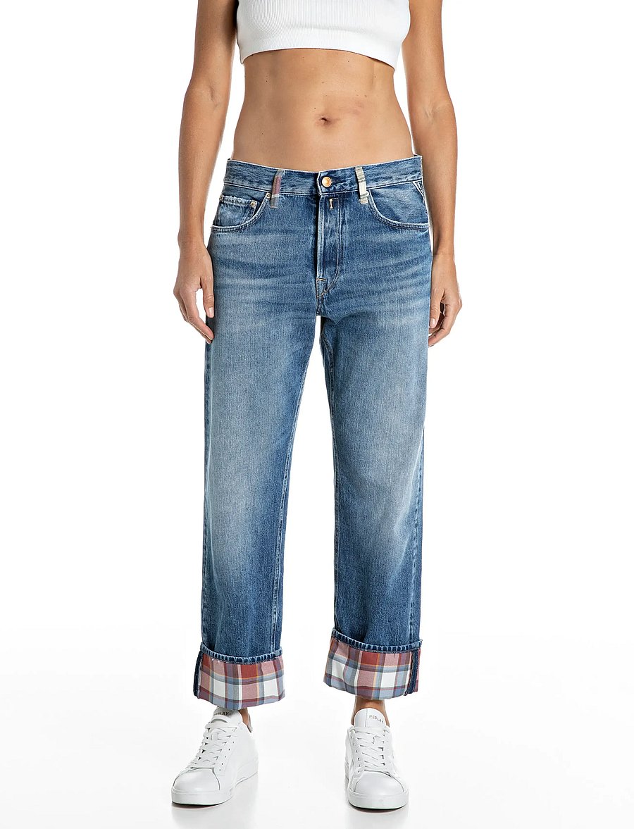 Replay - AUBRY Trousers RELAXED BOY - boyfriend jeans - blue - 0