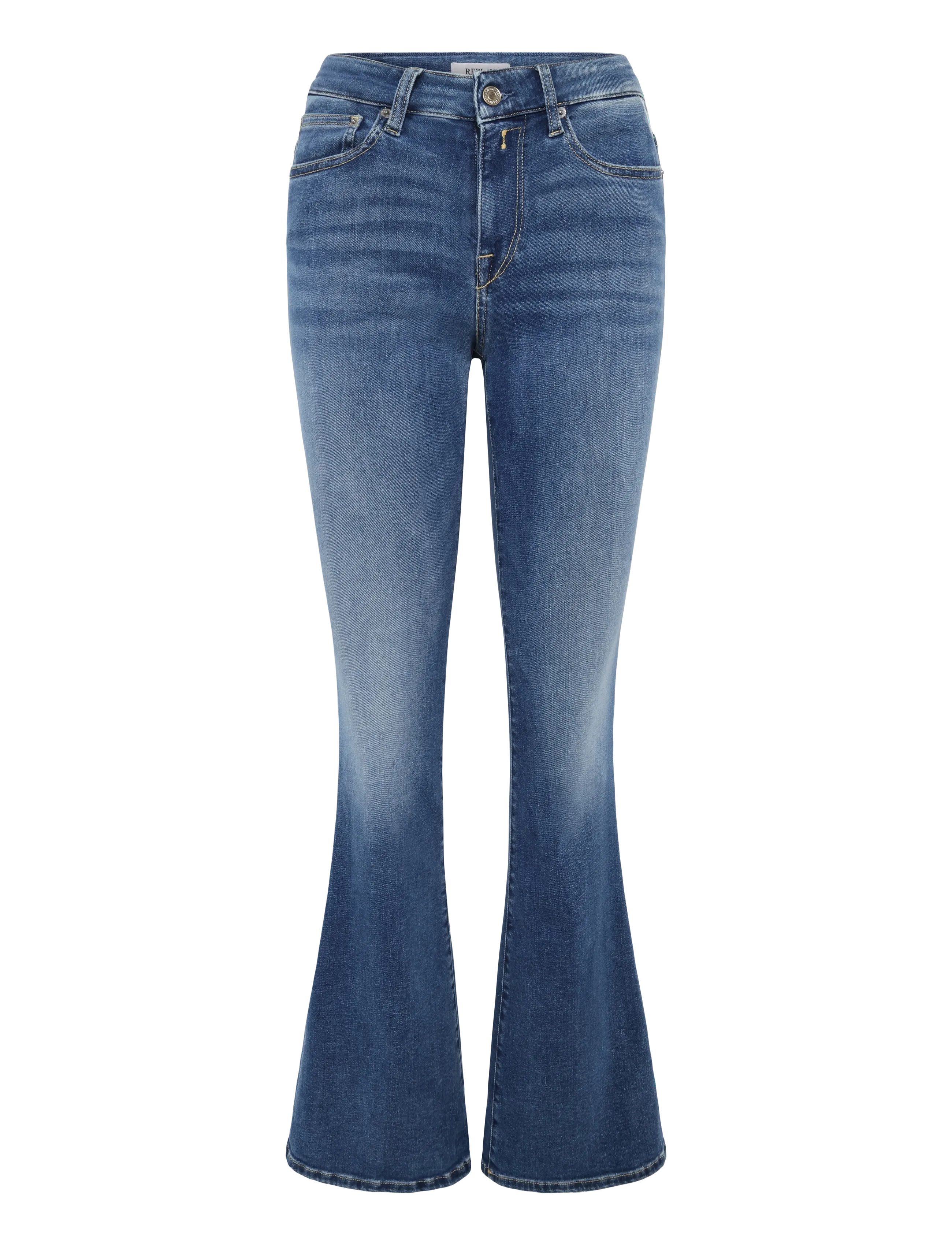 Replay - JOELLA Trousers FLARE REGULAR WAIST - alt laiad teksad - blue - 1