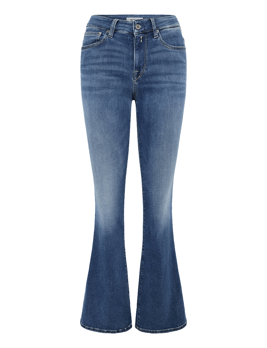 Replay - JOELLA Trousers FLARE REGULAR WAIST - alt laiad teksad - blue - 1