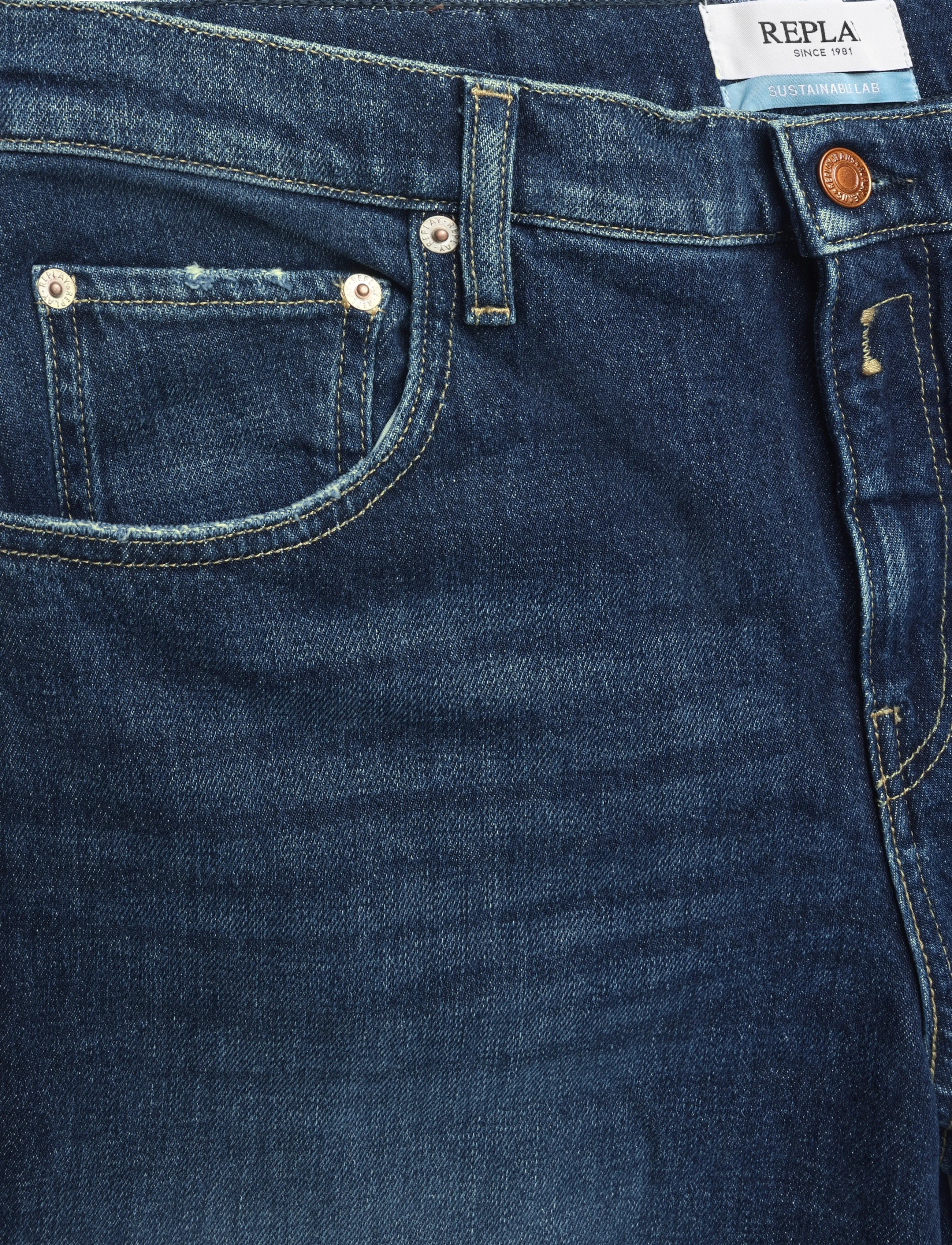 Replay - JANIE Trousers BARREL ,Sustainable - barrel trousers - blue - 5