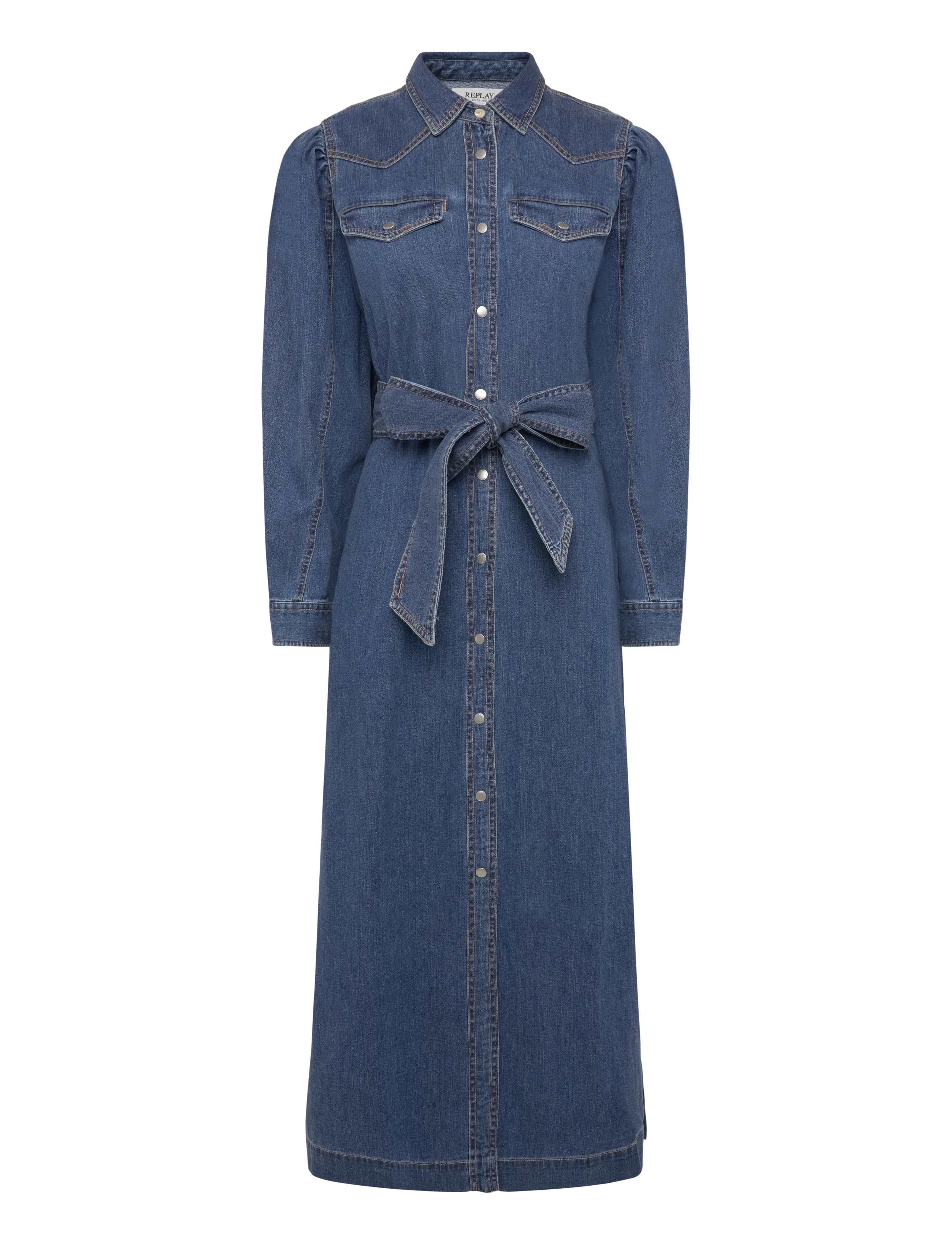 Replay - Dress LONG DRESS - särkkleidid - blue - 1
