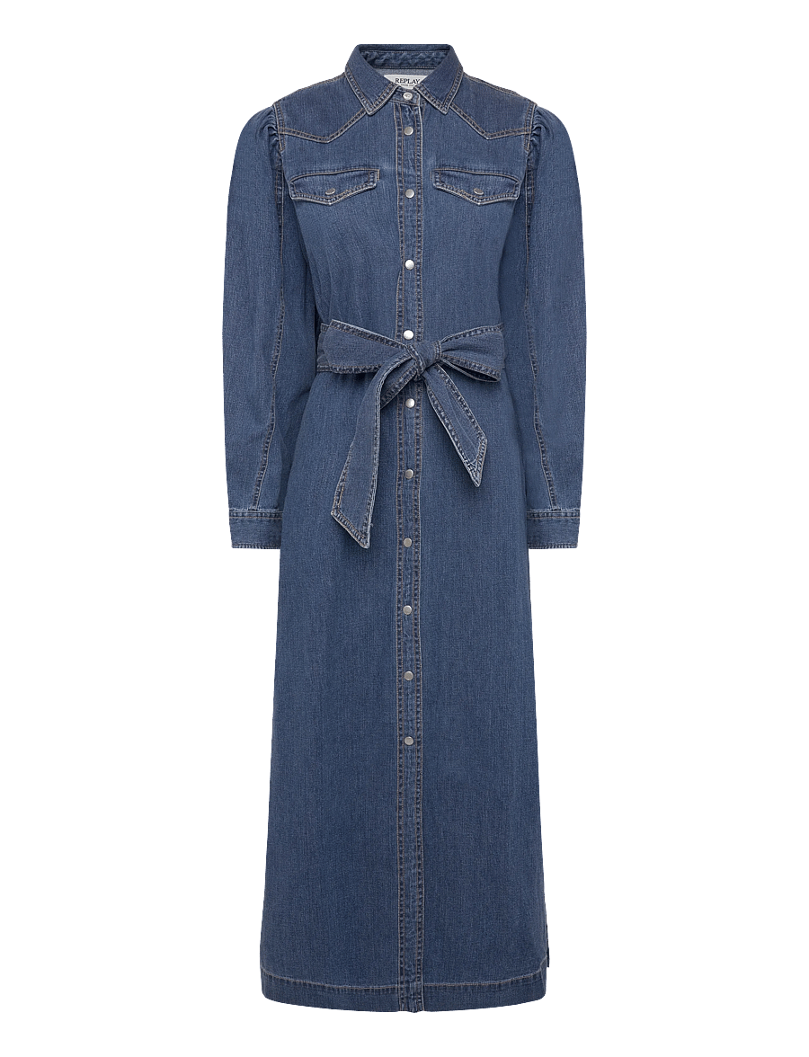 Replay - Dress LONG DRESS - särkkleidid - blue - 1