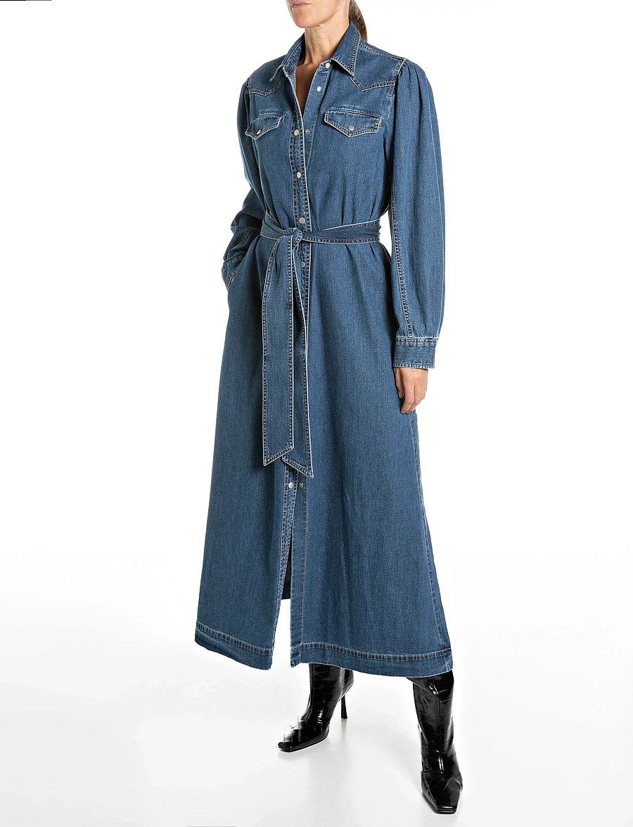 Replay - Dress LONG DRESS - särkkleidid - blue - 0
