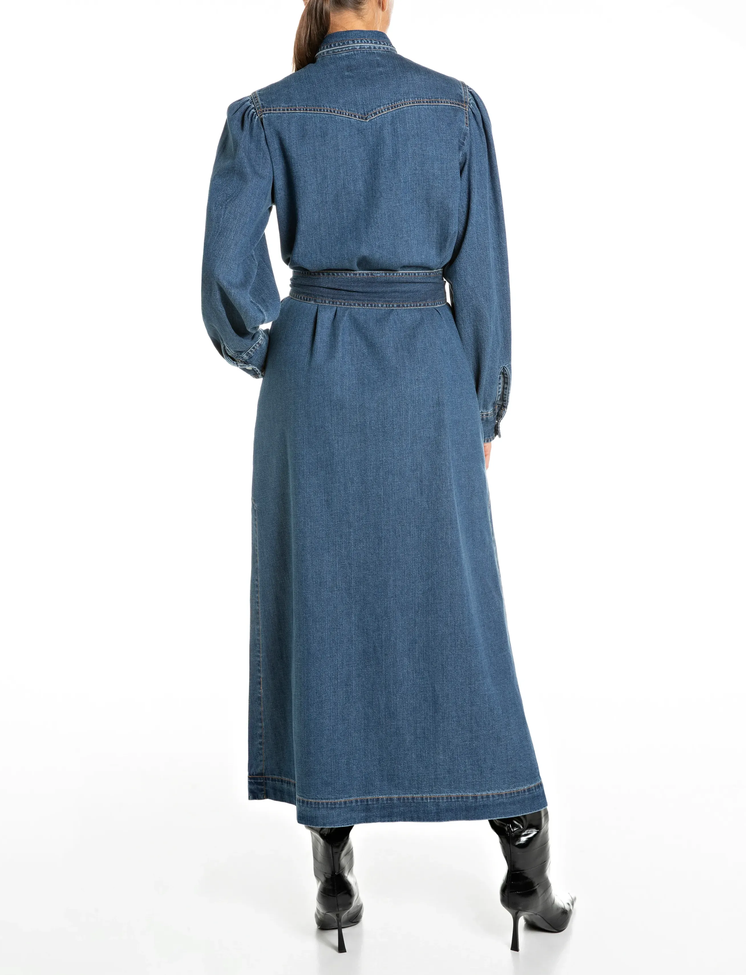 Replay - Dress LONG DRESS - särkkleidid - blue - 3
