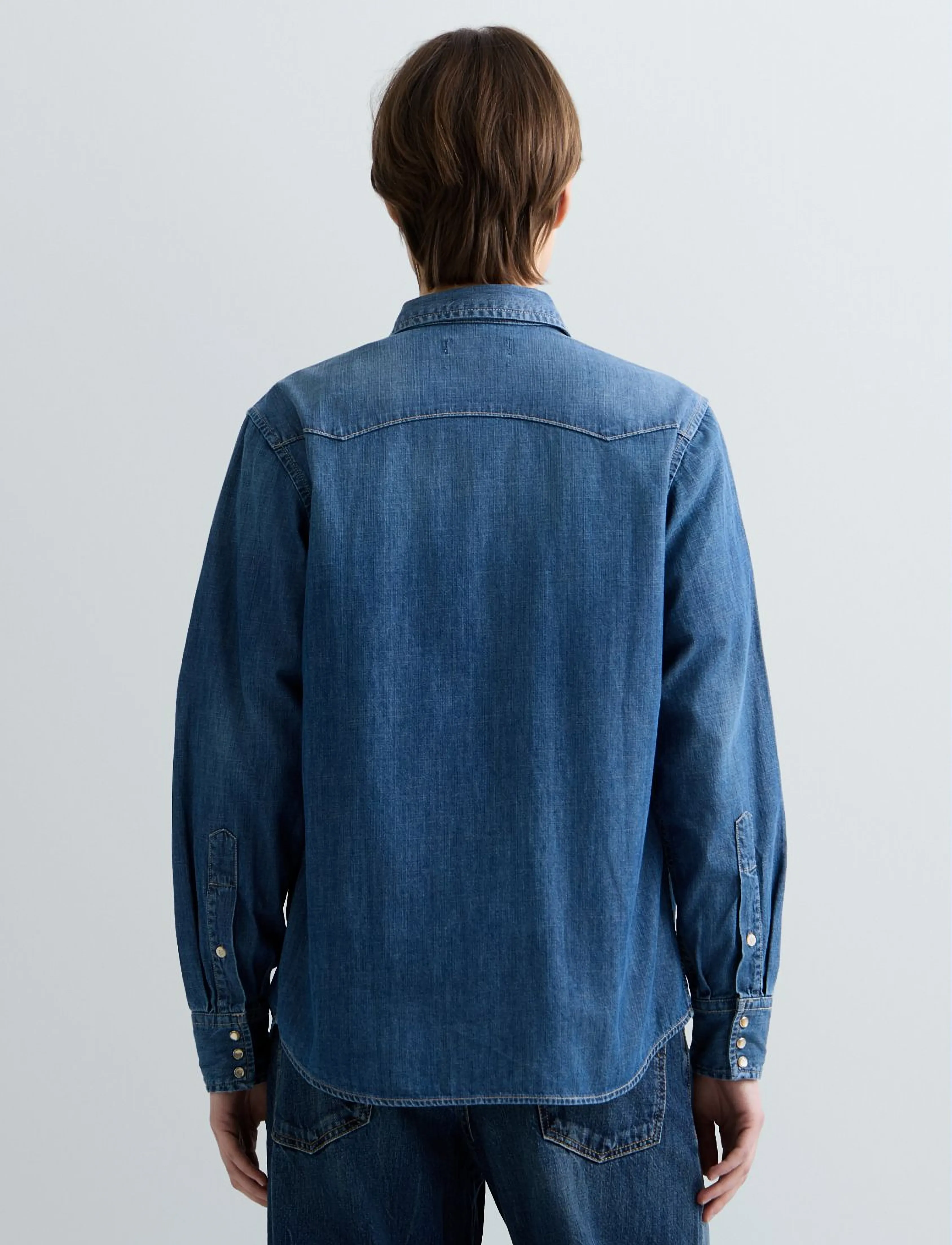 Replay - Shirt OVER ,Sustainable - denimskjorter - blue - 3