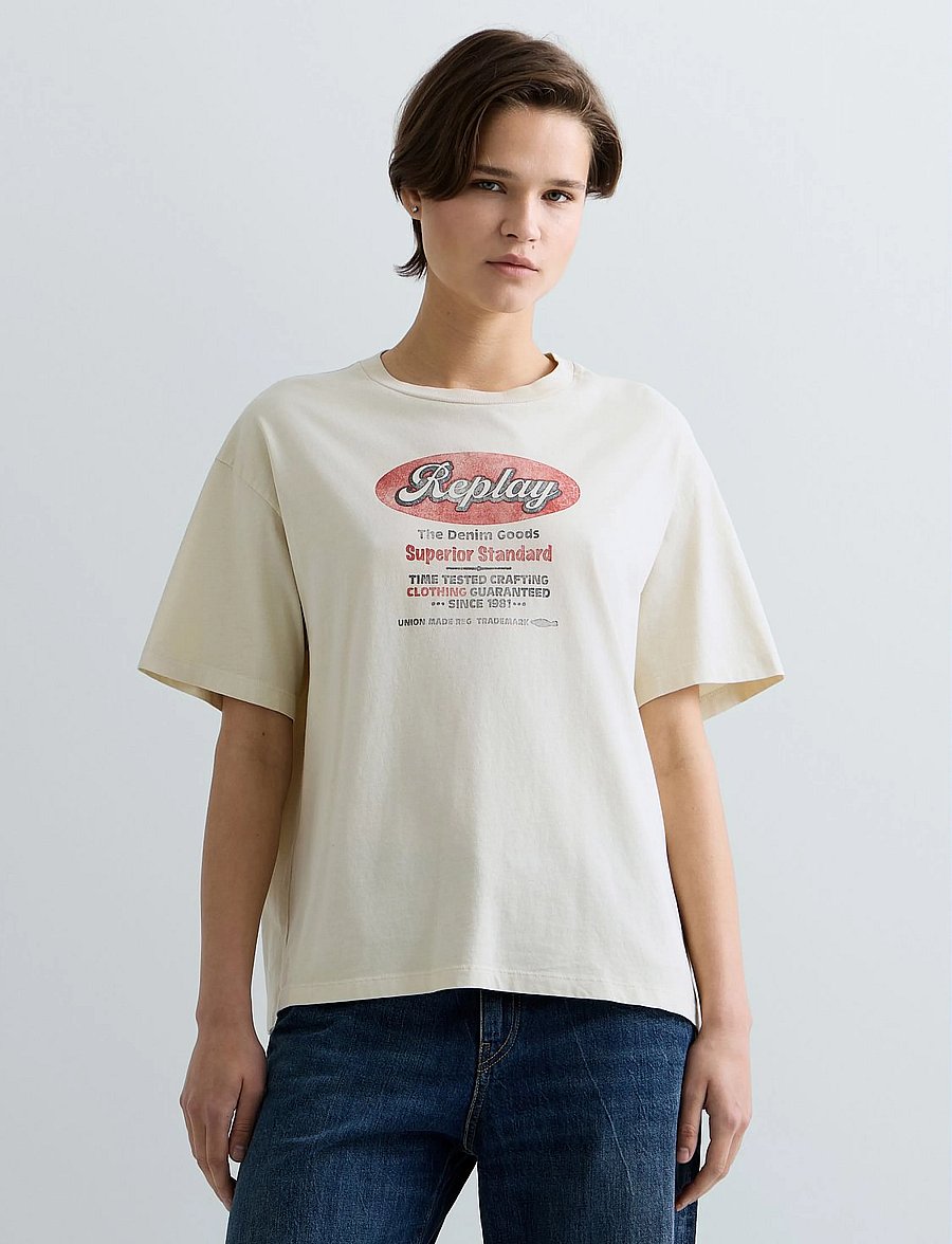 Replay - T-Shirt OVER - t-shirts - white - 4
