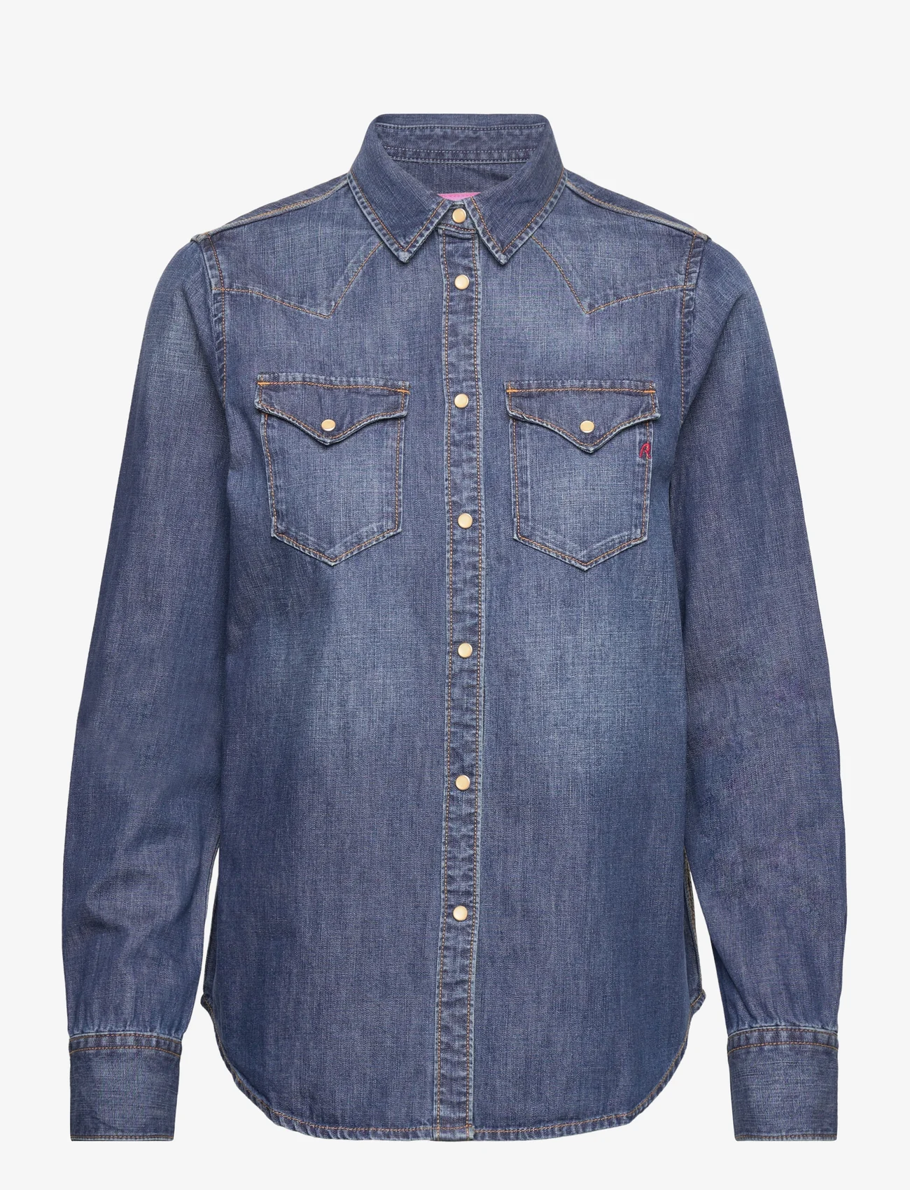 Replay - Shirt SLIM Rose Label Pack - pikkade varrukatega särgid - blue - 0
