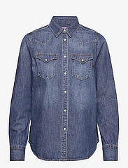 Replay - Shirt SLIM Rose Label Pack - pitkähihaiset paidat - blue - 0