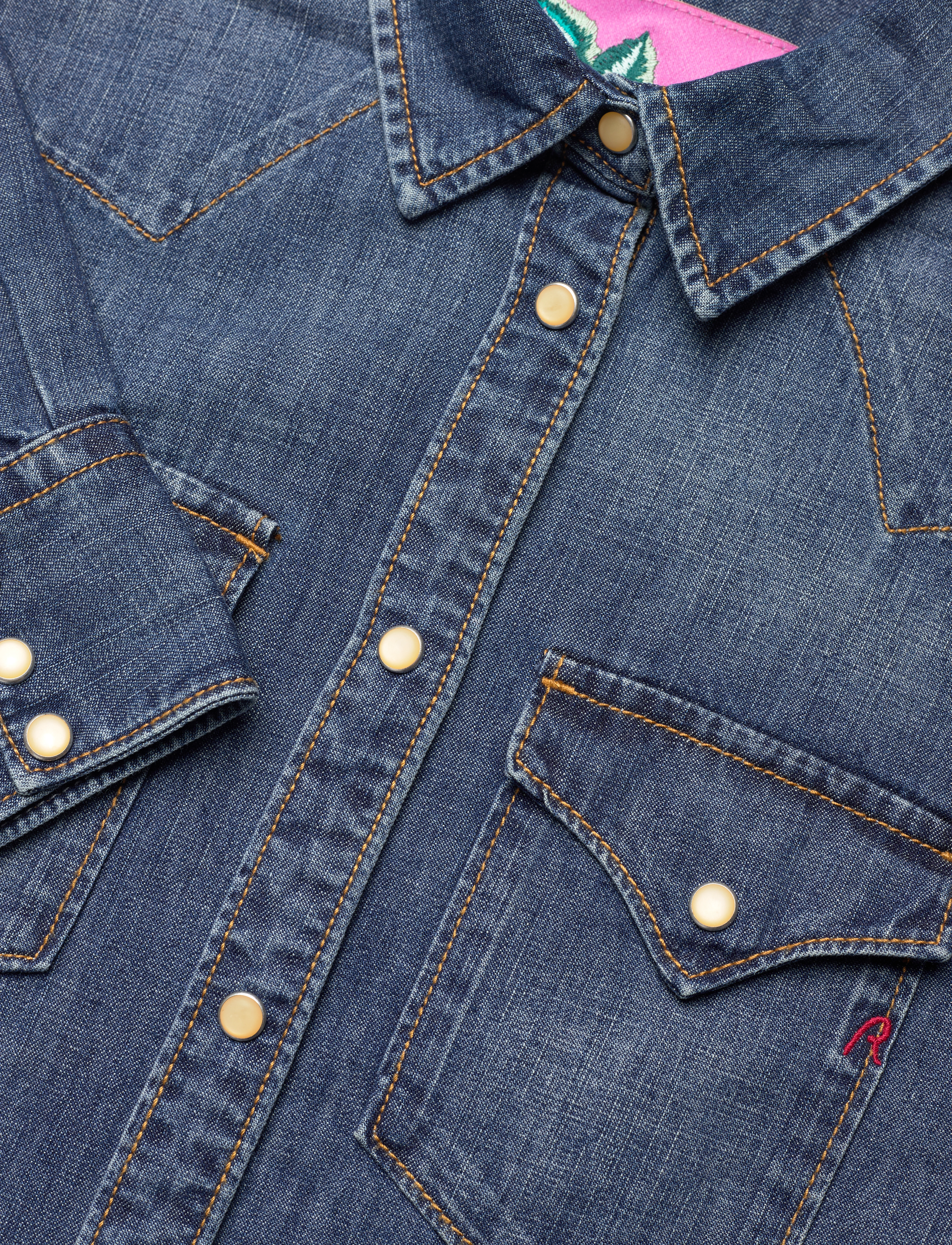 Replay - Shirt SLIM Rose Label Pack - blue - 2