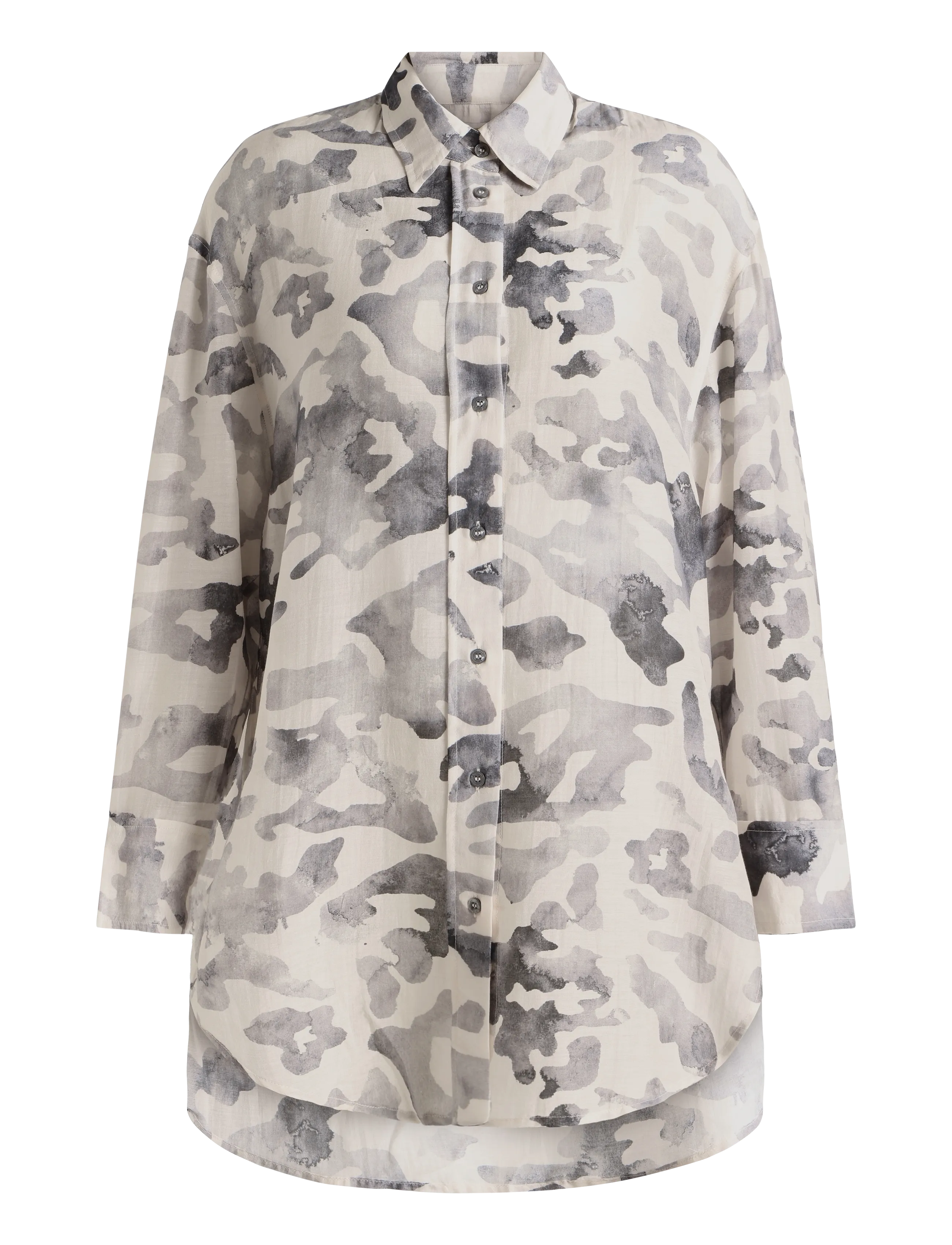 Replay RELAXED   NATURAL COMPONENT Shirt - Blusar & Skjortor - MULTI COLOURED / grey