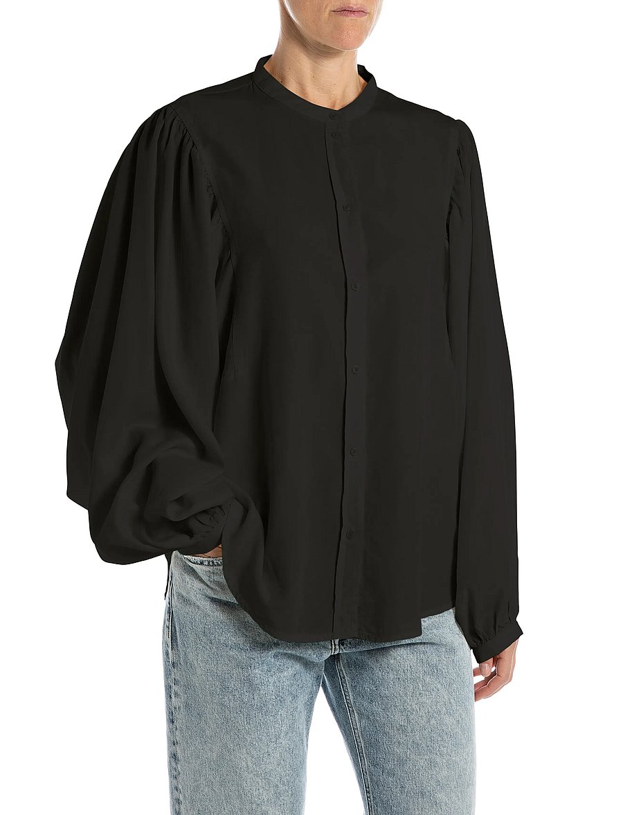 Replay - OVER MIXED COMPONENTS Shirt - black - 0