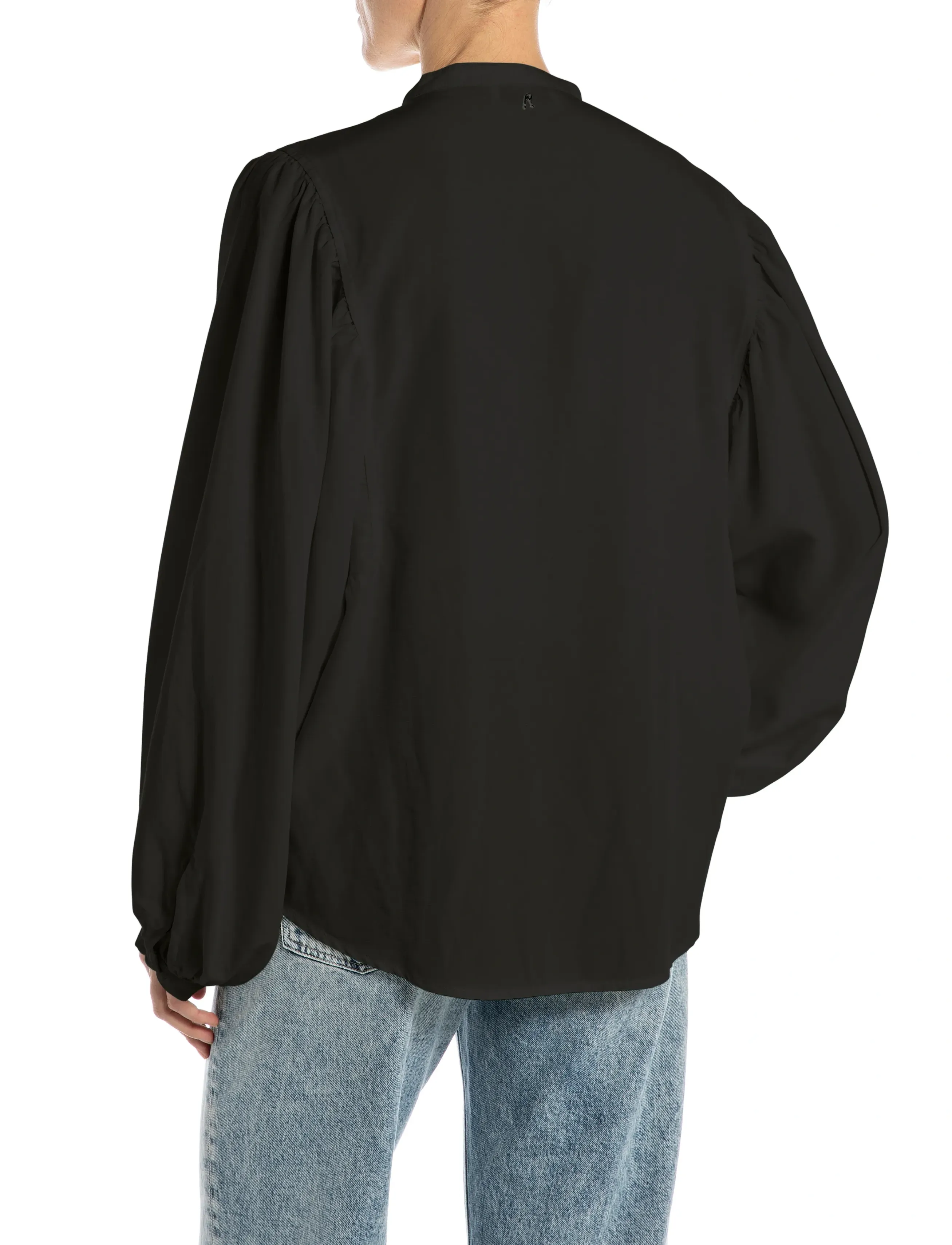 Replay - OVER   MIXED COMPONENTS Shirt - black - 3