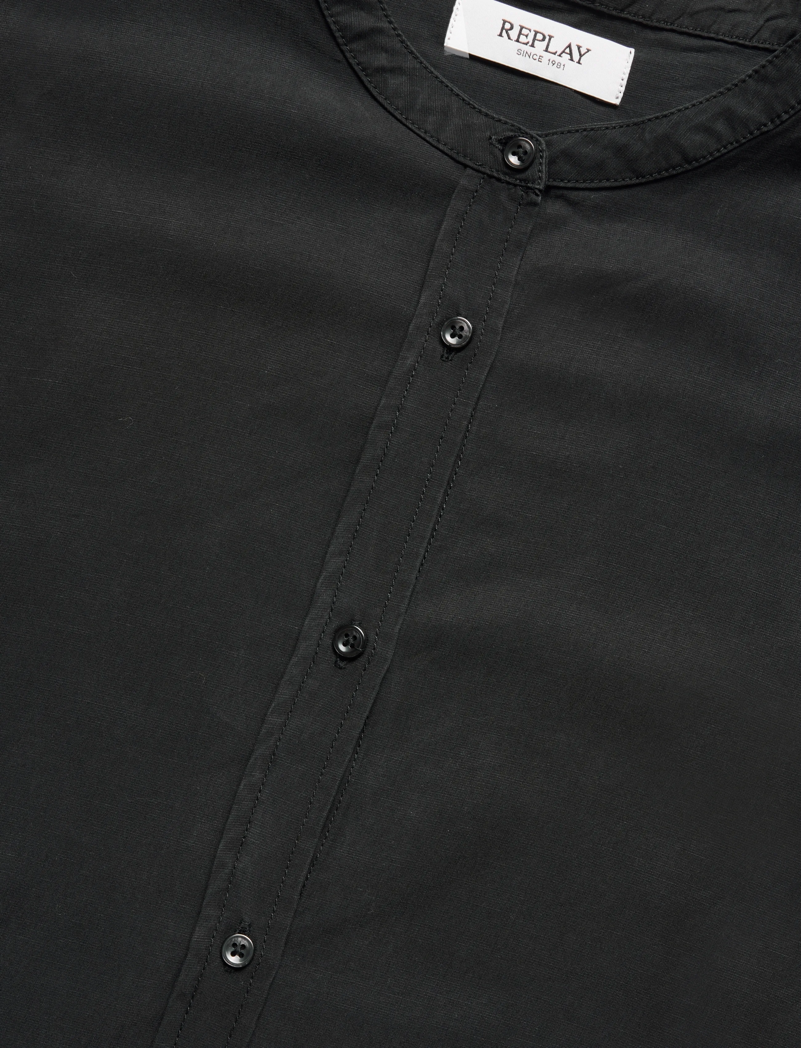 Replay - OVER   MIXED COMPONENTS Shirt - black - 4