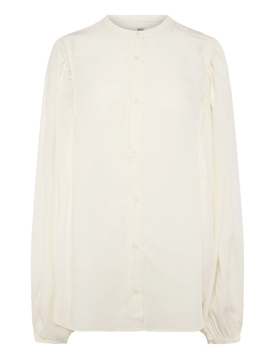 Replay - OVER MIXED COMPONENTS Shirt - linased särgid - white - 1