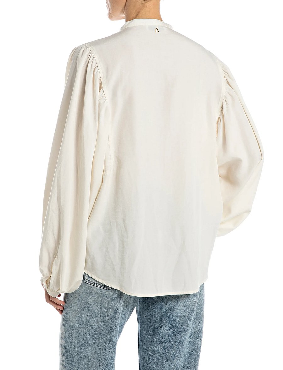 Replay - OVER MIXED COMPONENTS Shirt - linased särgid - white - 3