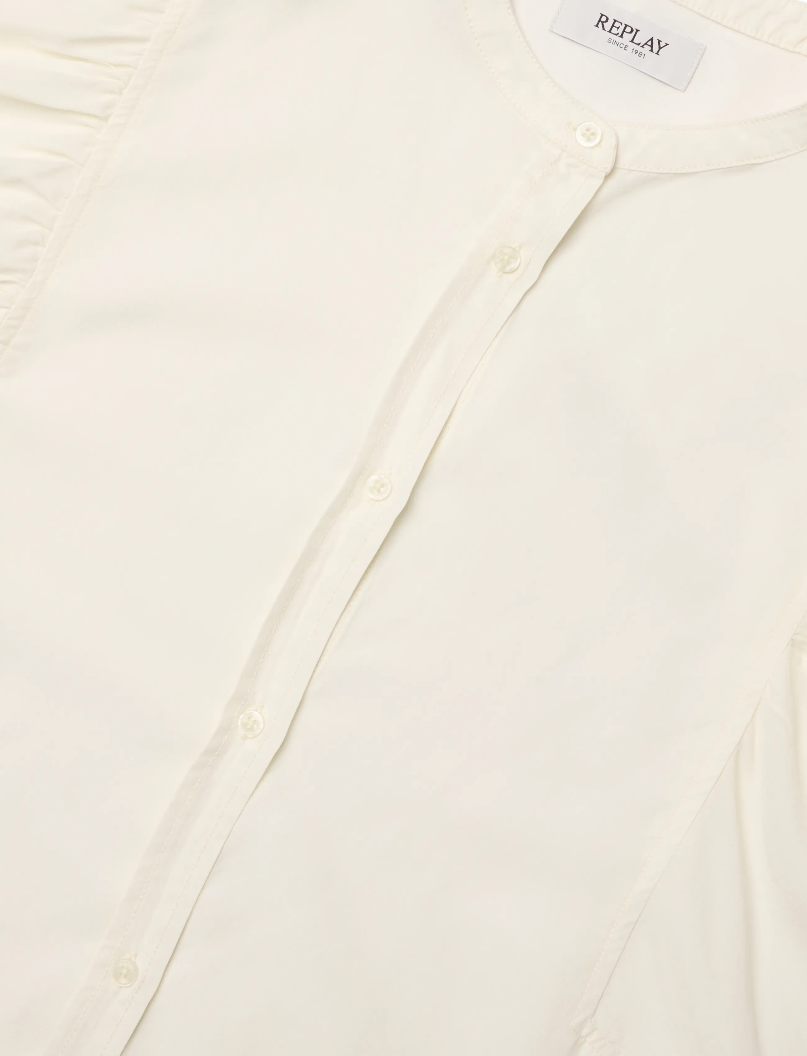 Replay - OVER   MIXED COMPONENTS Shirt - linased särgid - white - 4