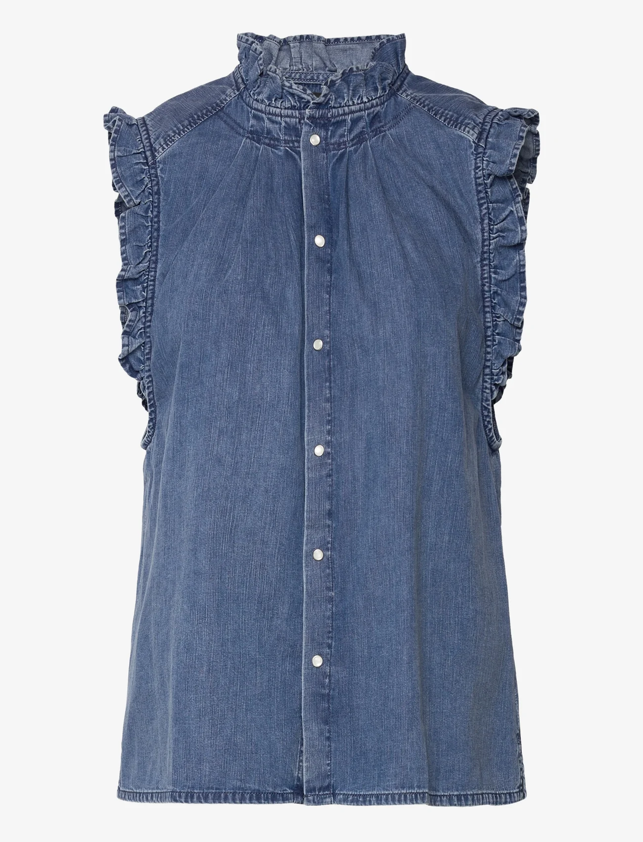 Replay - Shirt REGULAR - sleeveless blouses - blue - 0