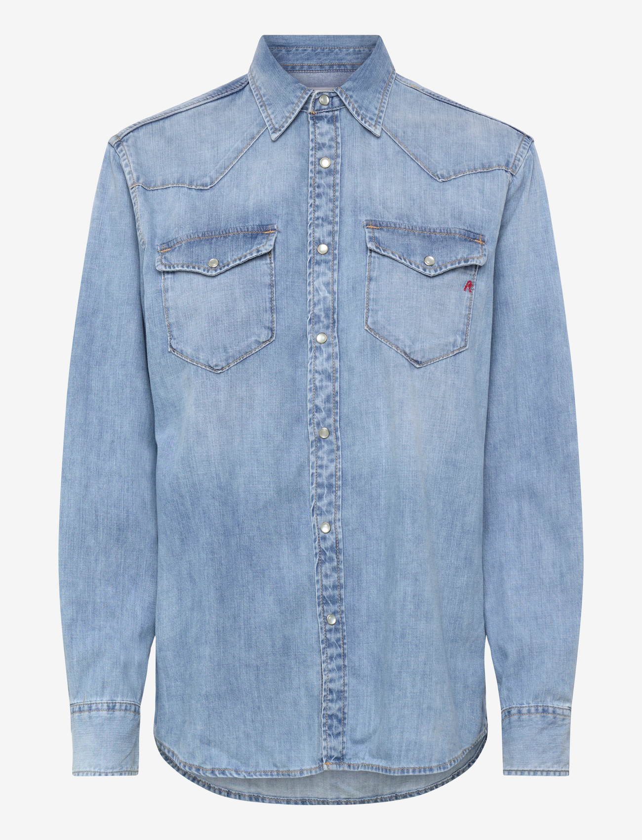 Replay - Shirt OVER - teksasärgid - blue - 1